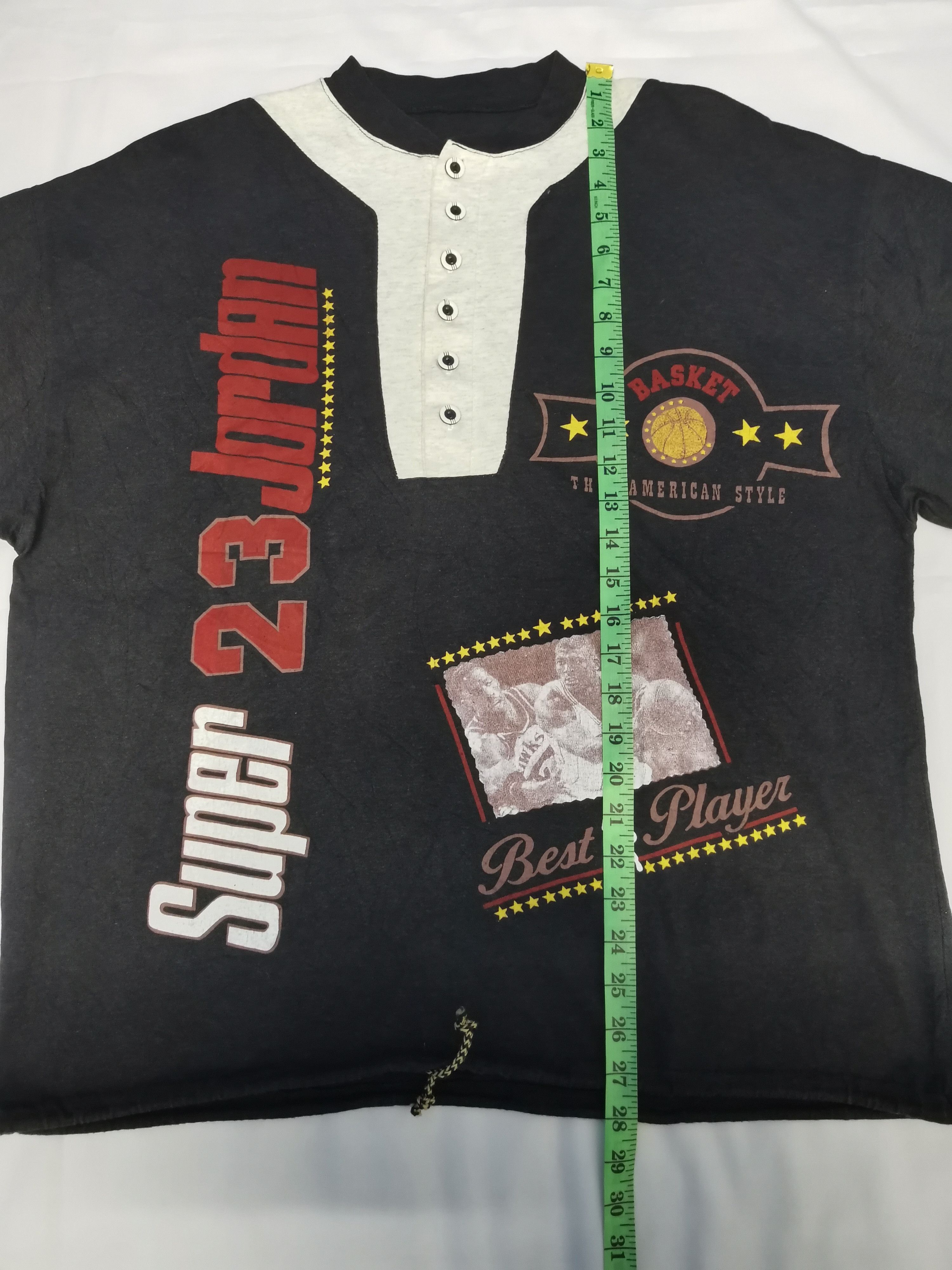 Vintage Vintage Michael Jordan Super 23 Basketball Tee Rodman Size US L / EU 52-54 / 3 - 4 Thumbnail