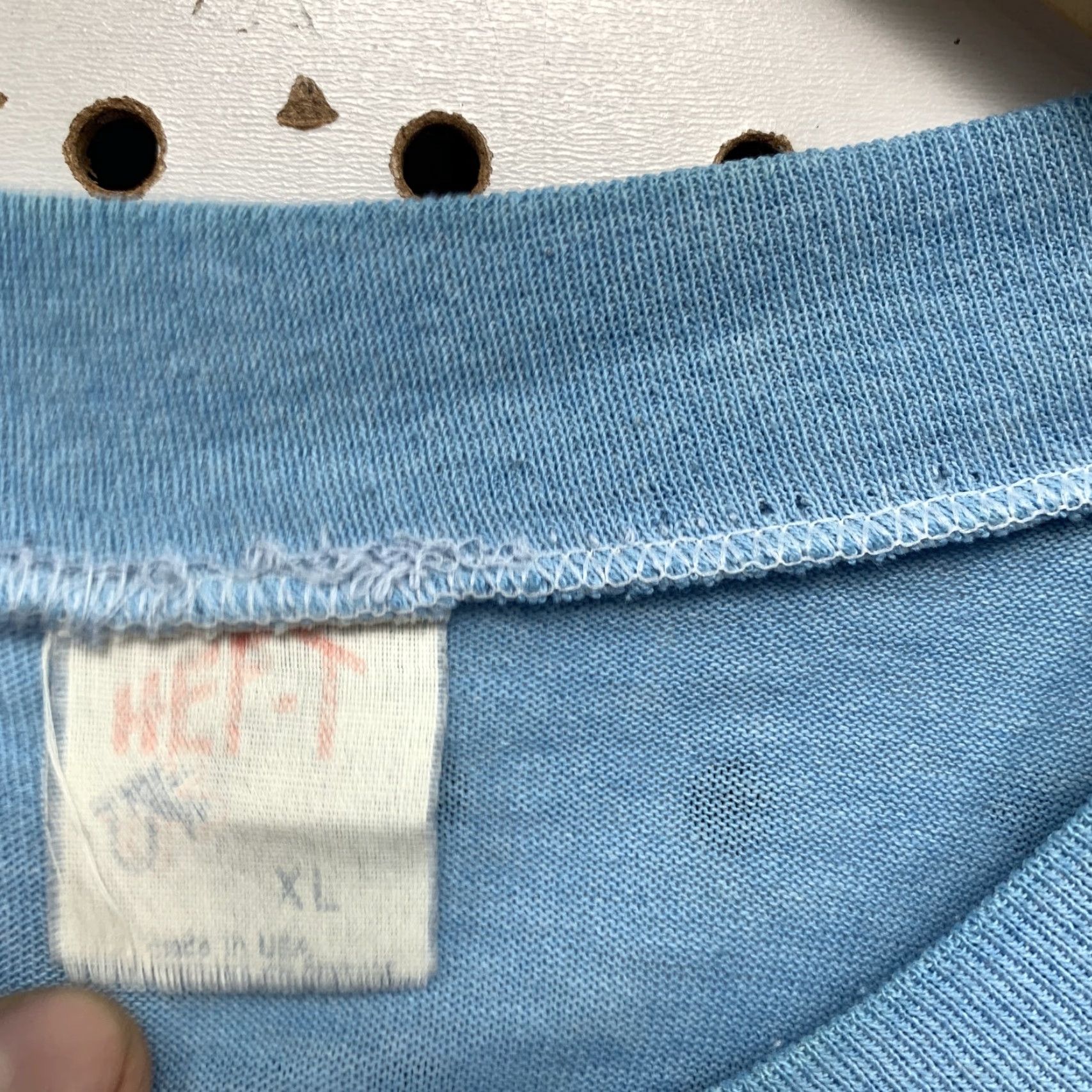 Lumberjack VINTAGE HEFT Shirt Mens XL Blue 80s Paul Bunyan Lumberjack USA Crew Neck Short Sleeve Size US XL / EU 56 / 4 - 3 Thumbnail