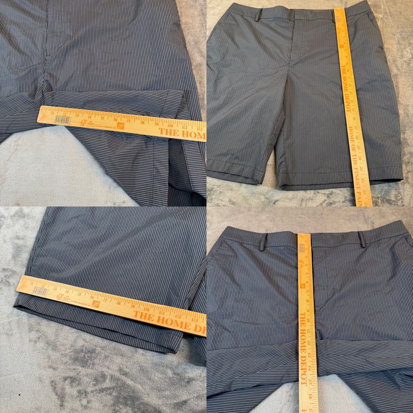 Under Armour Under Armour Golf Shorts Mens Size 40 Navy Blue Striped Performance Stretch Mockup Size US 40 / EU 56 - 8 Thumbnail