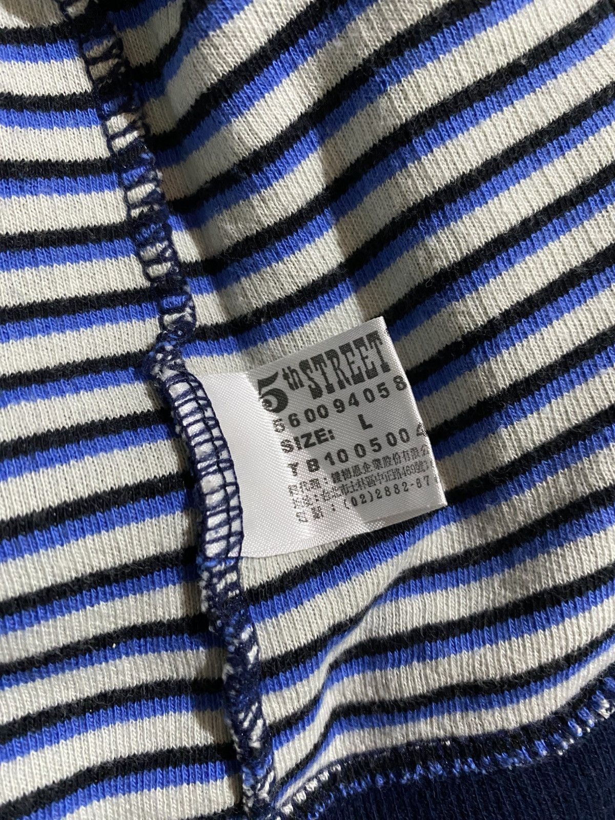 If Six Was Nine × Japanese Brand × Le Grande Bleu (L.G.B.) SKULL 5TH STREET AMERICAN BLUE JEANS FULL ZIPPER HOODIES Size US L / EU 52-54 / 3 - 6 Thumbnail