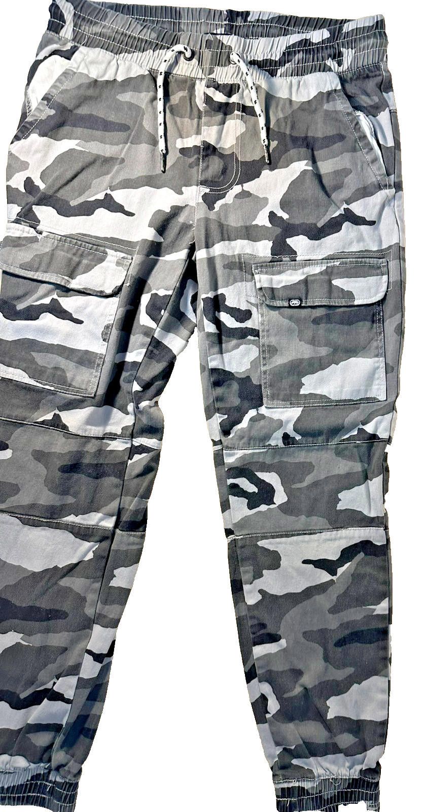 Ecko Unltd. Ecko Unltd Men’s Joggers – Medium, Black & Grey Camo Print Size US 32 / EU 48 - 1 Thumbnail