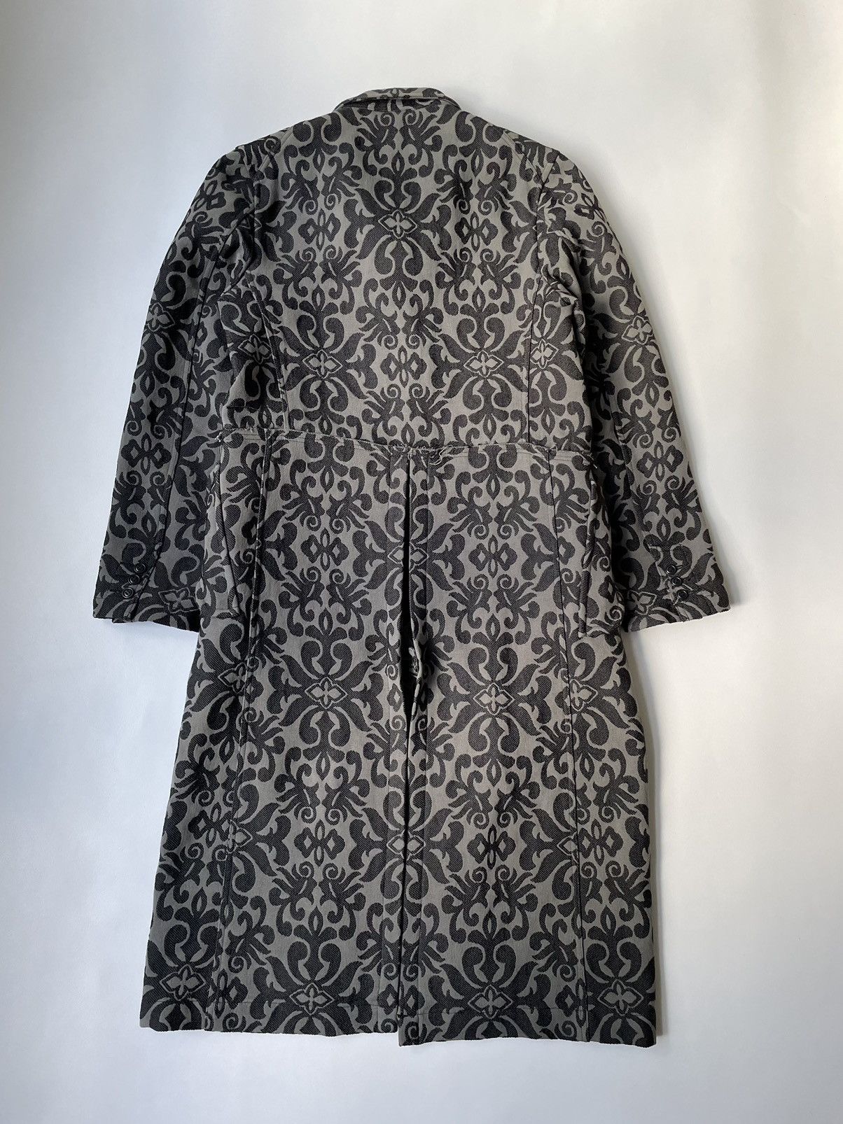 Comme des Garcons A/W 13 Gray Floral Jacquard Overcoat Size US M / EU 48-50 / 2 - 14 Thumbnail