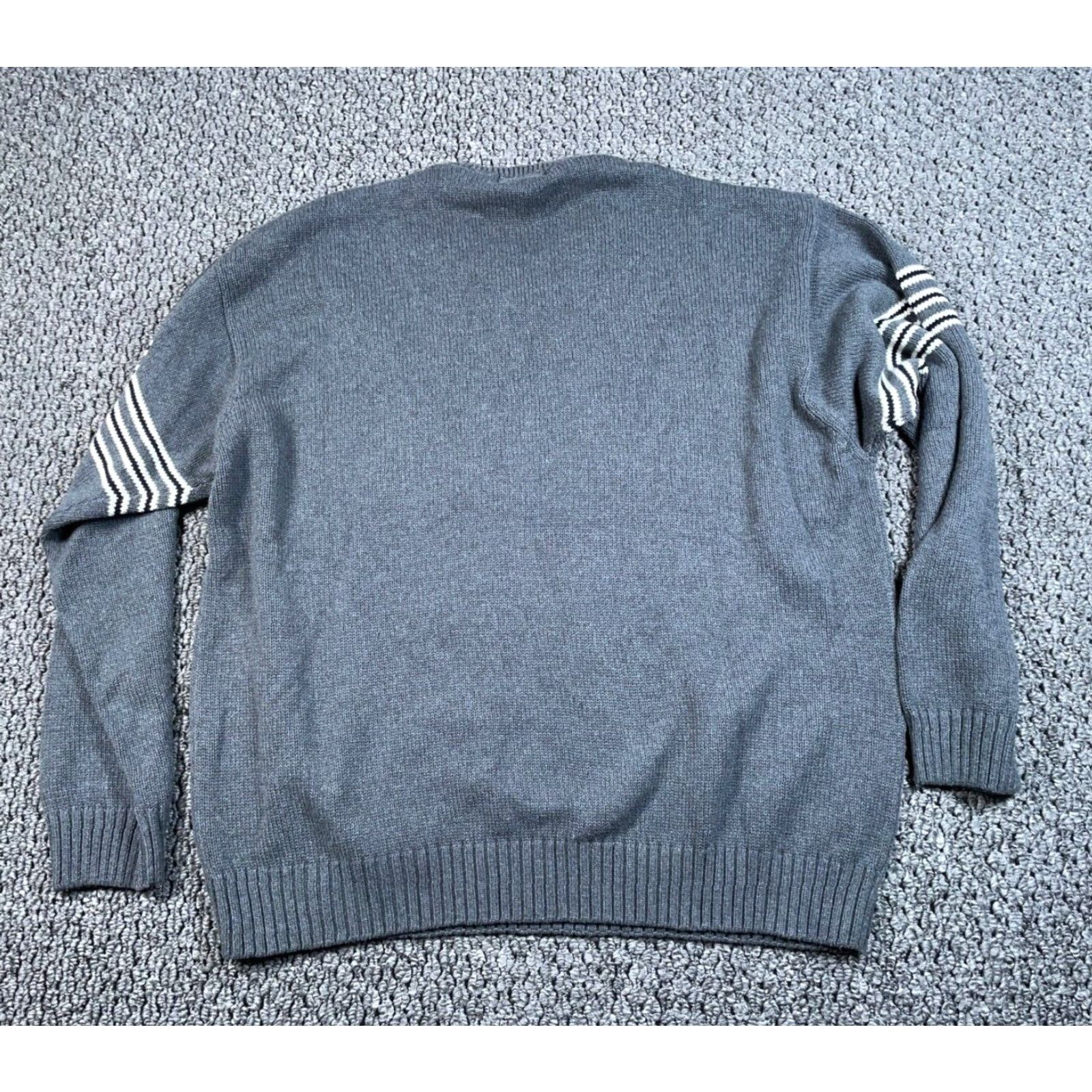 Vintage VINTAGE Trader Bay Oversized Sweater Shirt Men XL Gray Knit 90s Retro Crew Neck Pullover Size US XL / EU 56 / 4 - 2 Thumbnail