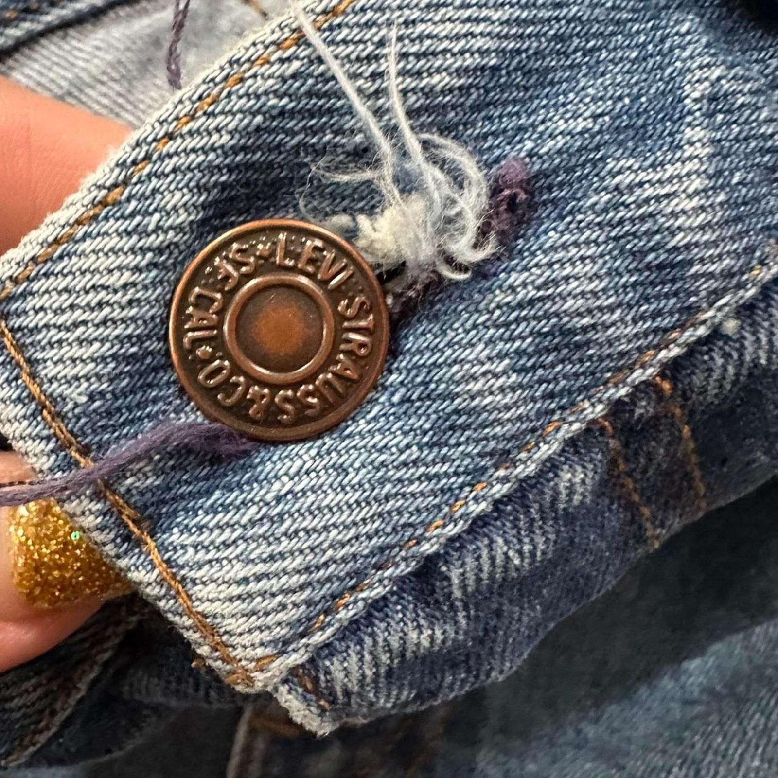 Levi's RARE Vintage Big E Levis Jeans Crazy 60s / 70s size 27" Size 27" / US 4 / IT 40 - 6 Thumbnail