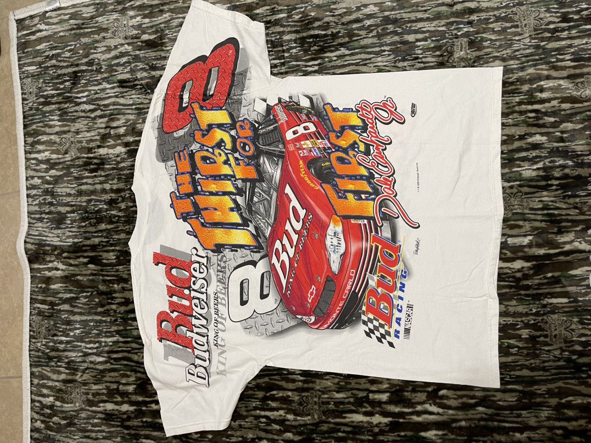 Chase Authentics Budweiser Dale Earnhardt Jr. Monte Carlo NASCAR tee #vintage Size US L / EU 52-54 / 3 - 8 Thumbnail