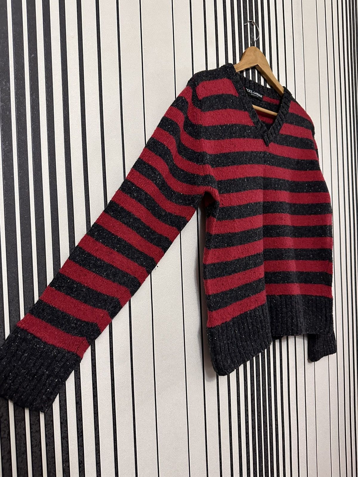 Dolce & Gabbana Dolce Gabbana “Freddy Krueger” Striped Wool Y2k Sweater Size US M / EU 48-50 / 2 - 3 Thumbnail