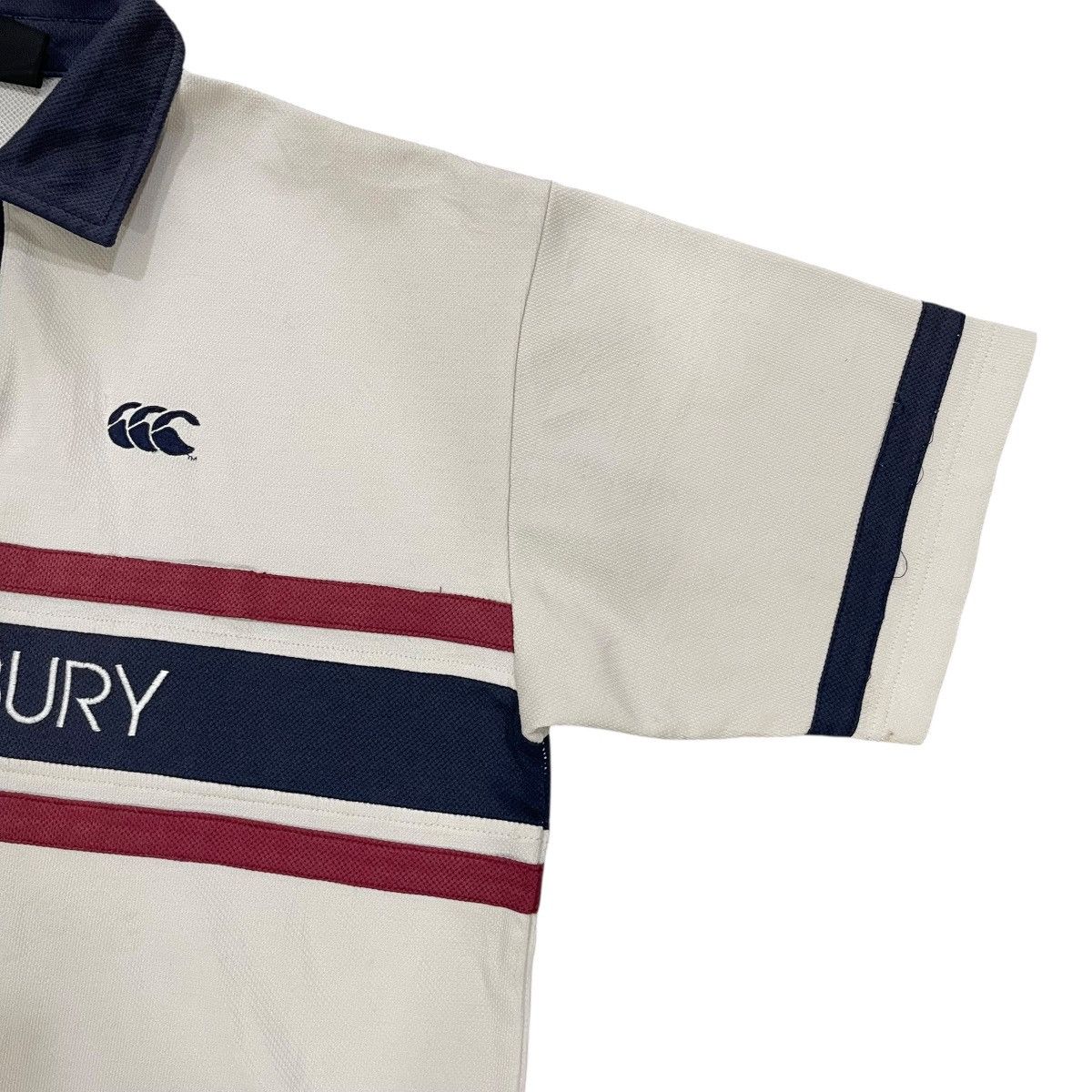 Canterbury of New Zealand Vintage 90s Canterbury Spell Out Short Sleeve Collar Shirt Size US L / EU 52-54 / 3 - 3 Thumbnail