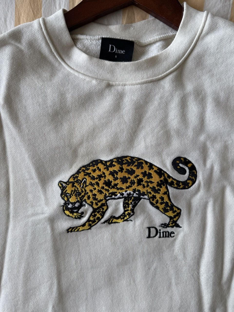Dime Puzzle Cat Crewneck 'Cream' Size US S / EU 44-46 / 1 - 2 Thumbnail