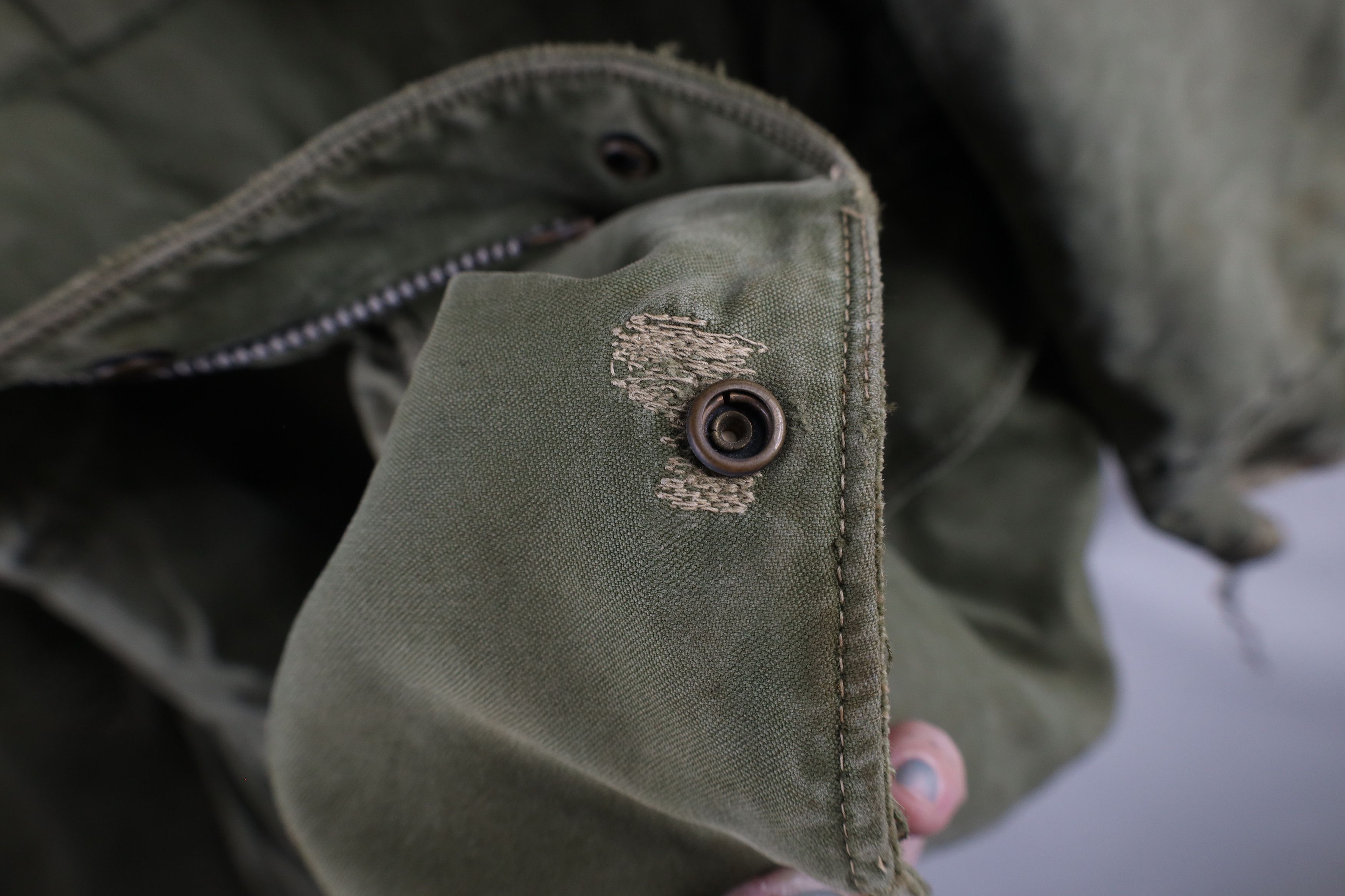 Vintage Vintage 50s Korean War M-1951 Field Shell Jacket Green USA Size US M / EU 48-50 / 2 - 13 Thumbnail
