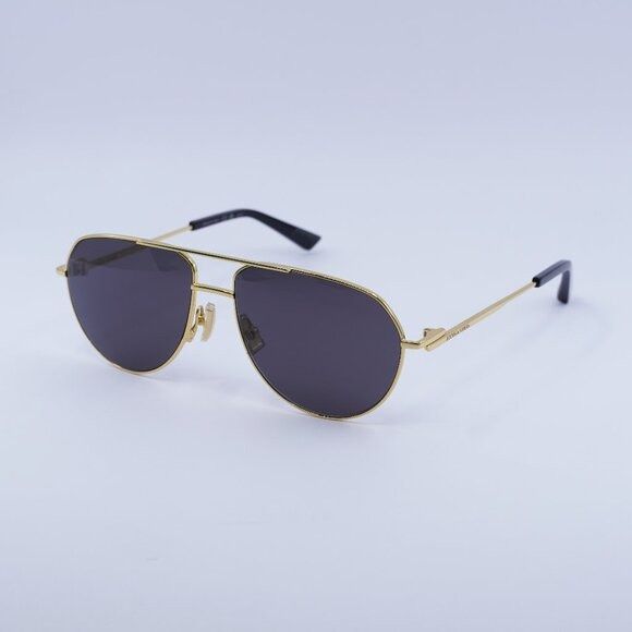 Bottega Veneta 🕶️ New Bottega Veneta BV1302S 001 Sunglasses - Gold Frame Size ONE SIZE - 4 Thumbnail