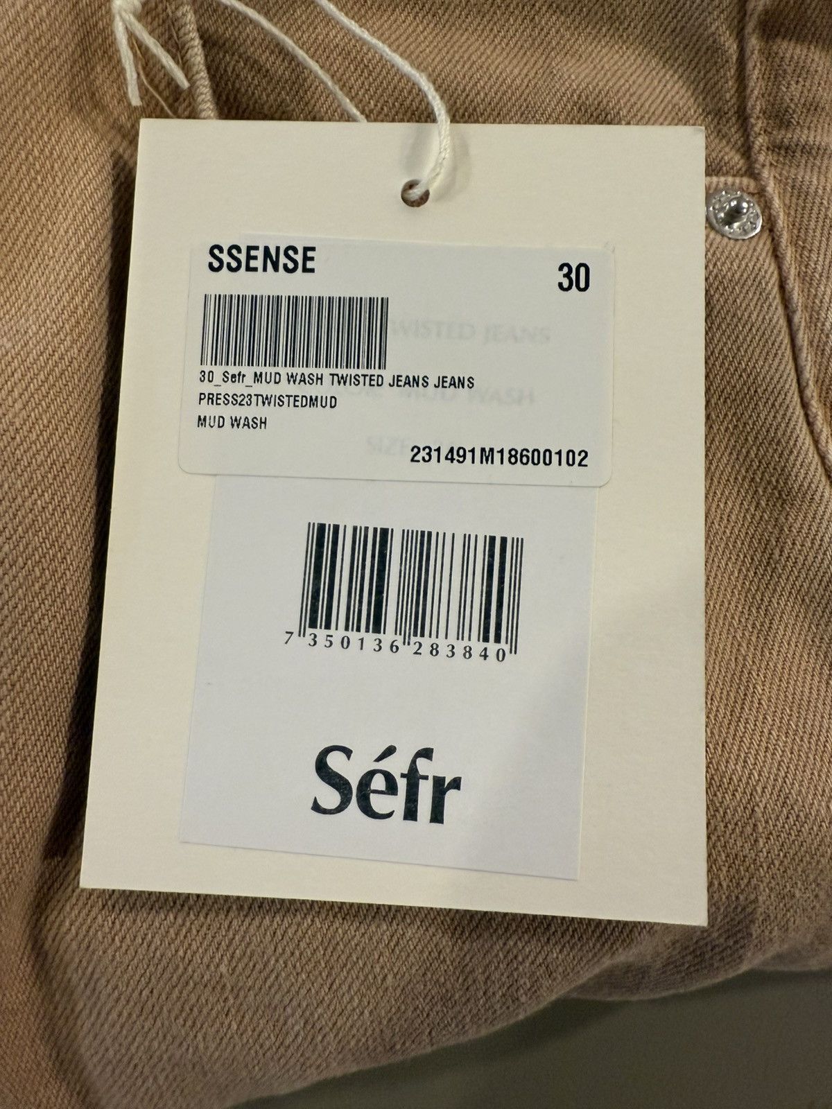 Sefr Brown Twisted Jeans Size US 30 / EU 46 - 11 Thumbnail