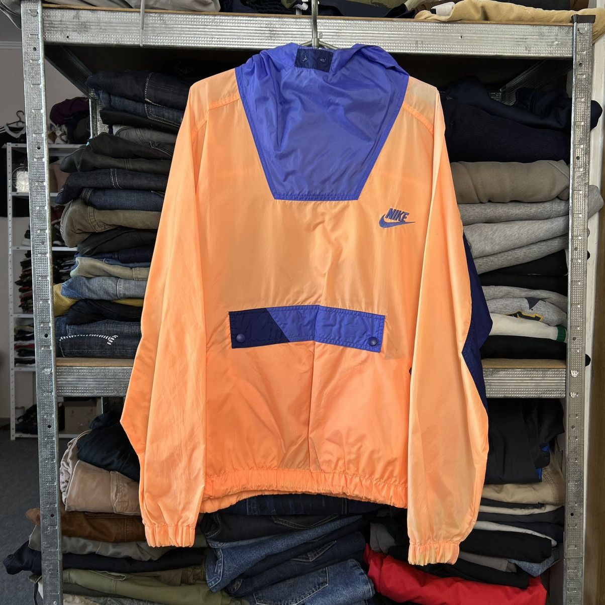 Nike Vintage Nike Court Swoosh 90’s Nylon windbreaker jacket Size US M / EU 48-50 / 2 - 1 Thumbnail