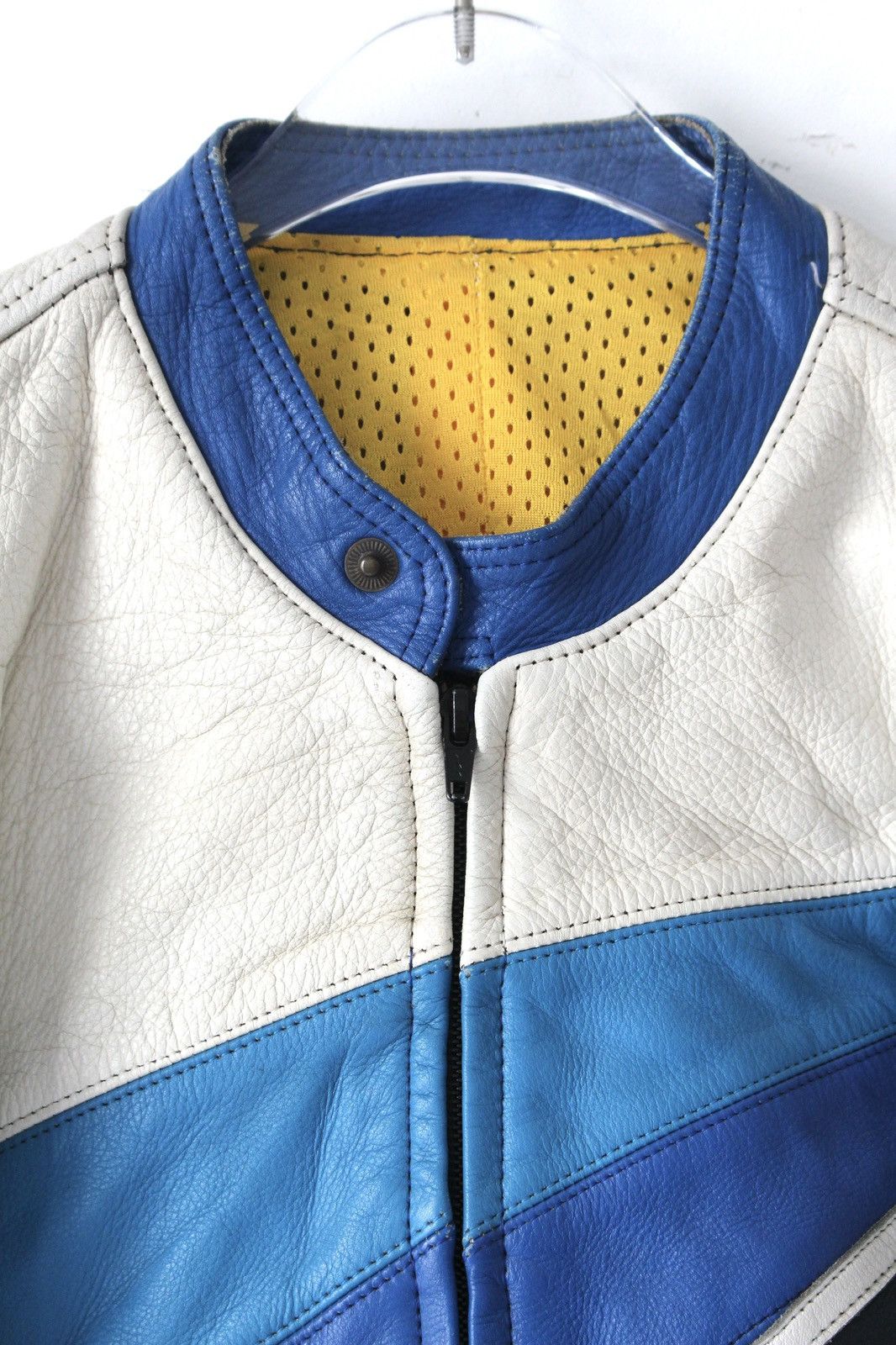Vintage 1990S JAPANESE BRAND SPEEDBLOCK LEATHER BIKER JACKET Size US S / EU 44-46 / 1 - 3 Thumbnail