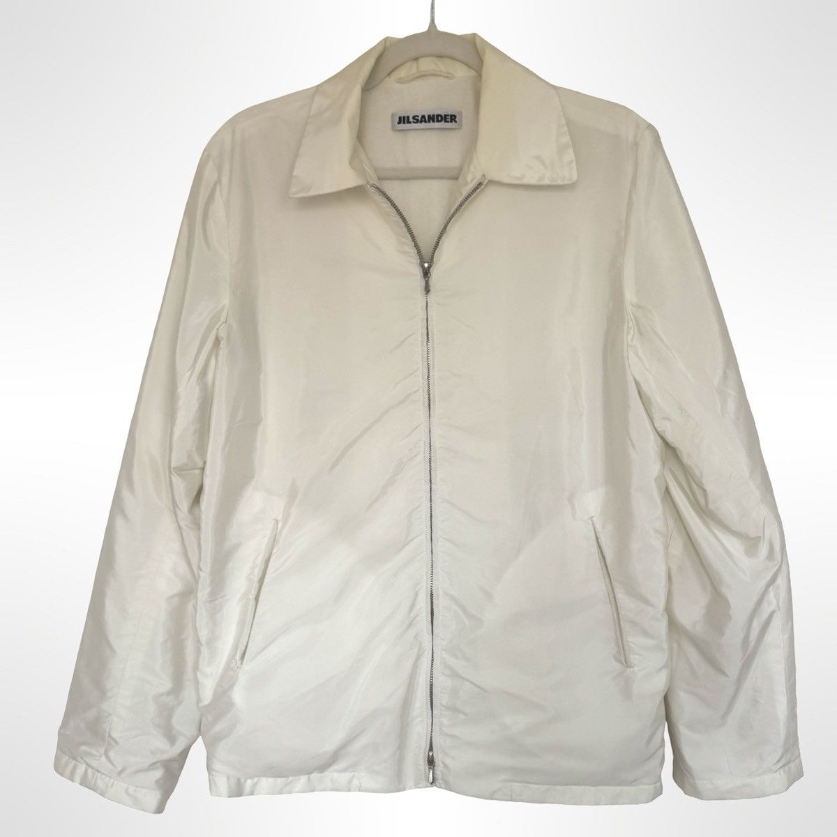 Jil Sander Jil Sander white nylon jacket Size US XXS / EU 40 - 1 Thumbnail
