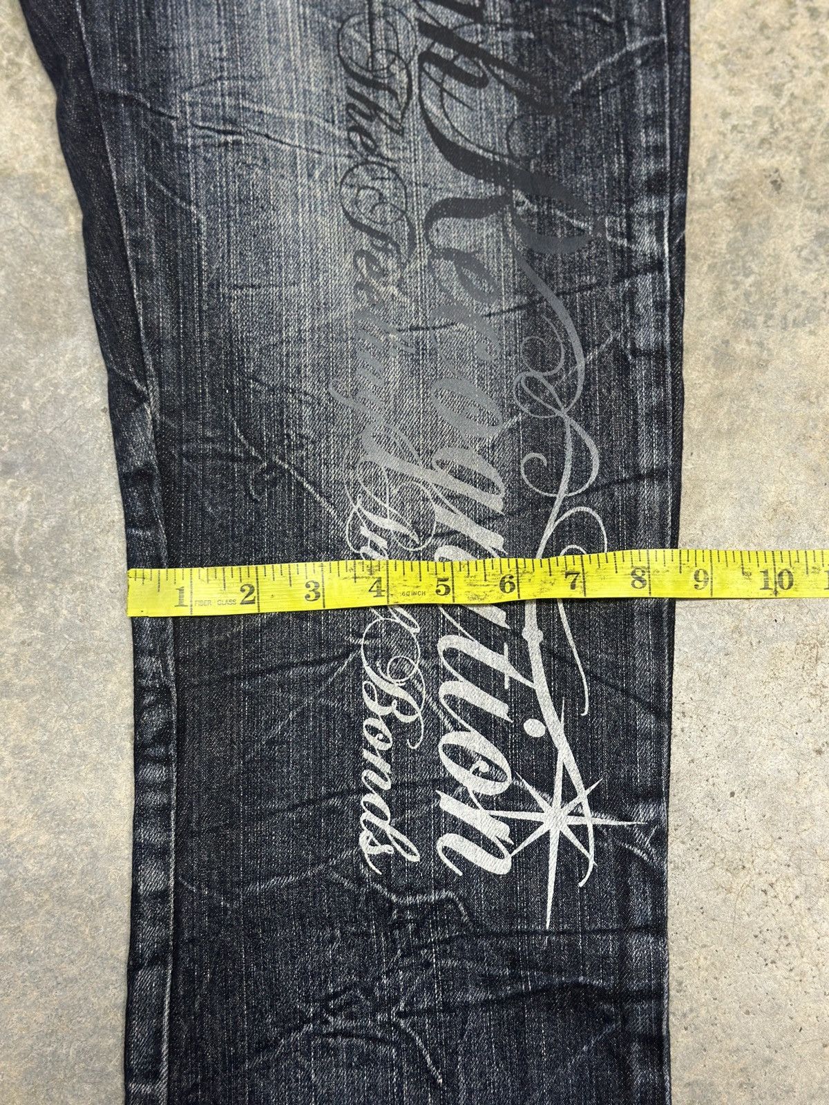 If Six Was Nine × Japanese Brand Vintage Wild Life Denim Clawmark Distressed Washed Jean Size US 33 - 23 Thumbnail