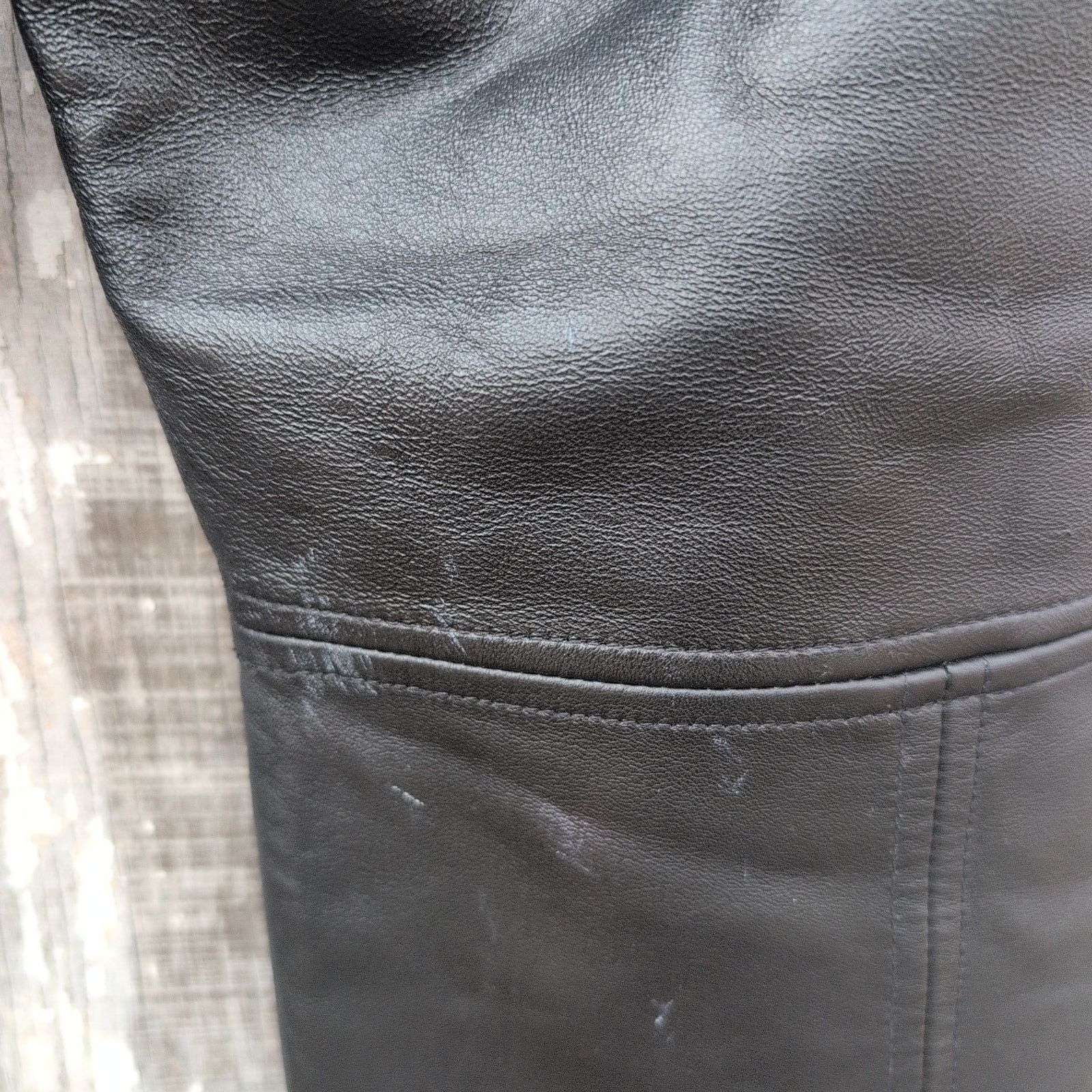 Worthington Vtg Worthington HighWaist WideLeg 100% LeatherPants Women's8 Size 30" / US 8 / IT 44 - 6 Thumbnail