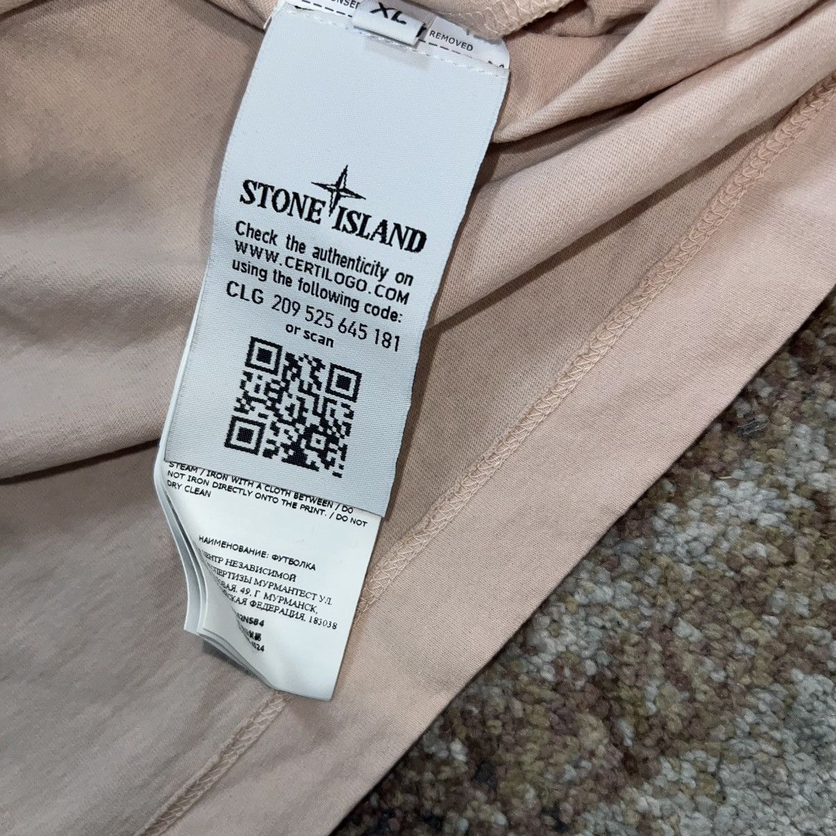 Stone Island NEW STONE ISLAND Big Print Pink Paint Splatter Tee T-Shirt Size US XL / EU 56 / 4 - 7 Thumbnail
