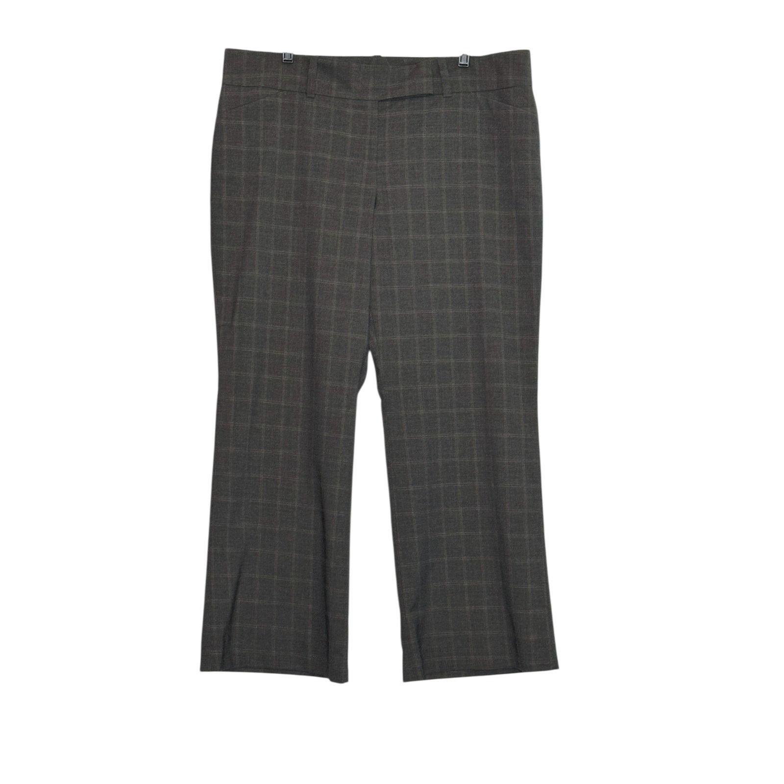 Ann Taylor Ann Taylor gray plaid wide legs career pants size 18 Size 40" / US 18 - 1 Thumbnail