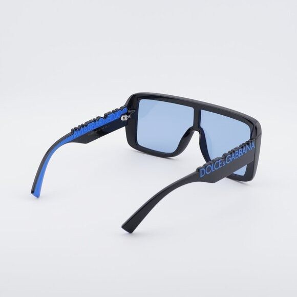 Dolce & Gabbana Dolce & Gabbana DG6204 501/80 Sunglasses Shiny Black Shield Size ONE SIZE - 8 Thumbnail