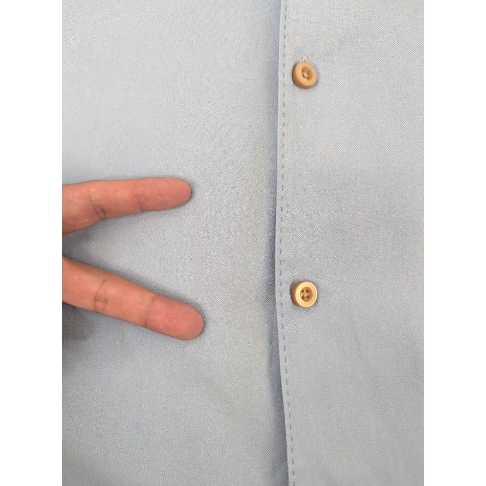 Tommy Bahama Tommy Bahama Silk Original Fit Camp Shirt Light Blue Men’s XL Silk Button-Up Shirt Split Collar Beach Casual Size US XL / EU 56 / 4 - 6 Thumbnail