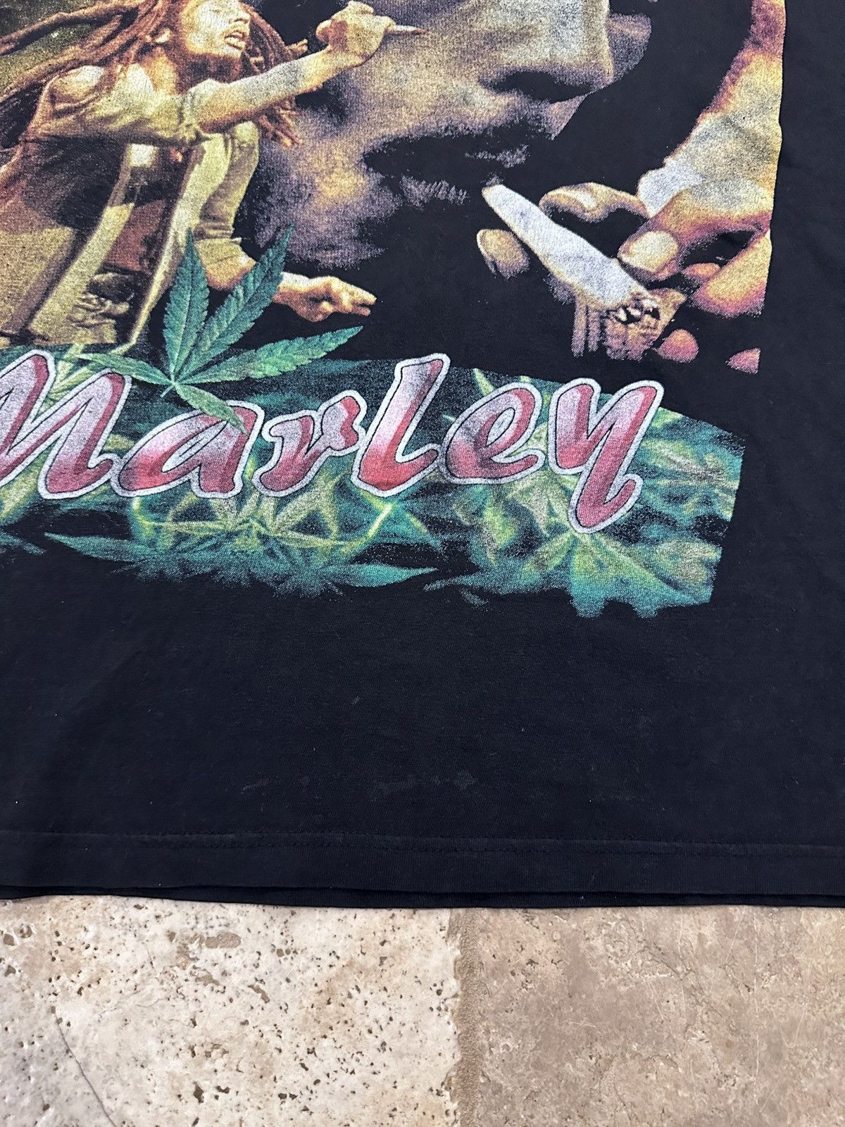 Bob Marley × Rap Tees × Vintage Vintage Bob Marley 90s Natural Mystic Rap Tee T-Shirt Size US XXL / EU 58 / 5 - 4 Thumbnail