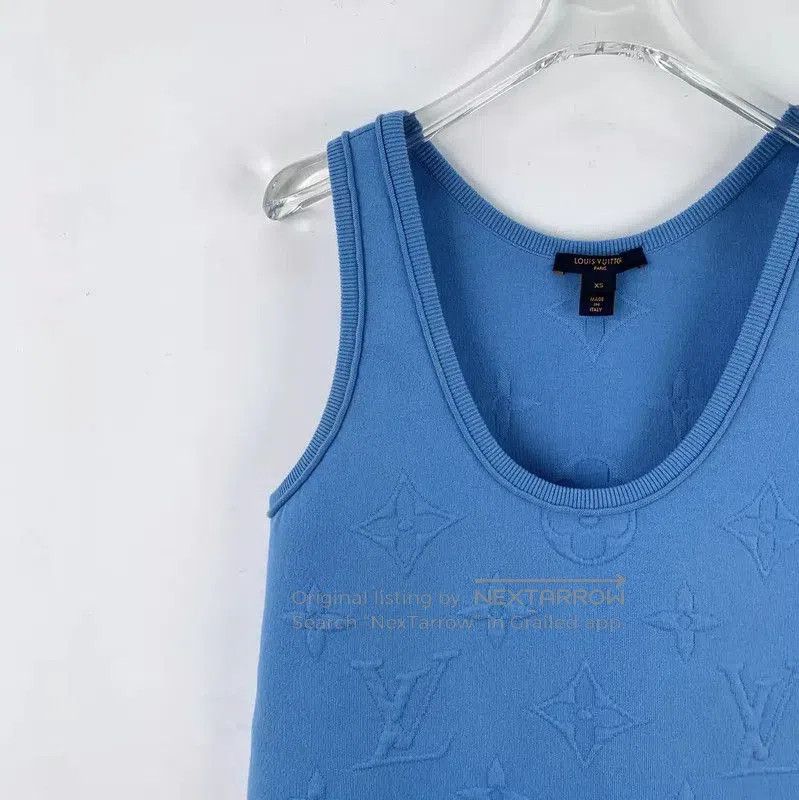 Louis Vuitton Louis Vuitton Blue Cotton Women's T. Size XS / US 0-2 / IT 36-38 - 3 Thumbnail