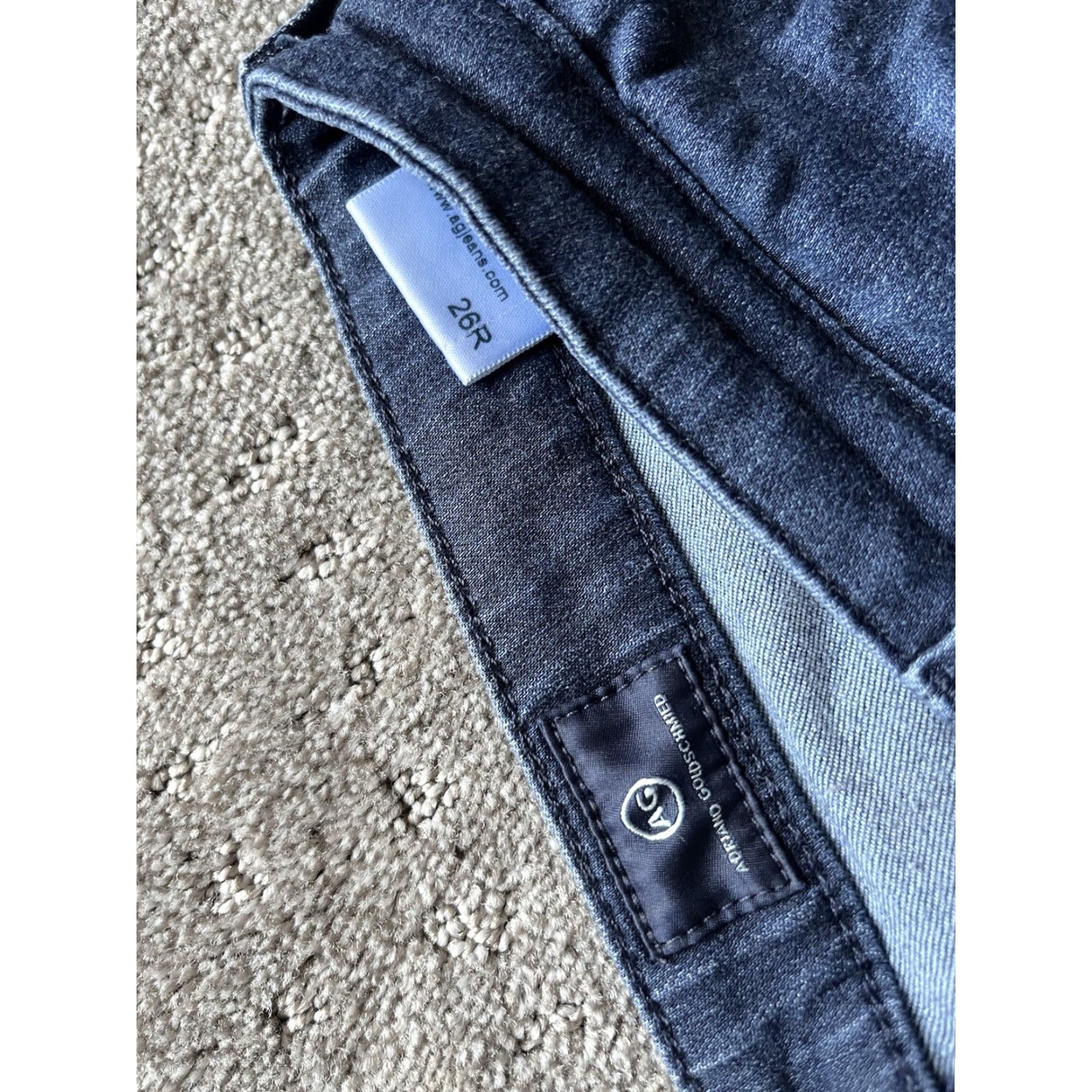 Denime AG Adriano Goldschmied The Abbey Skinny Ankle Denim Jeans Size 26 Blue Inseam 26" Womens Size ONE SIZE - 5 Thumbnail