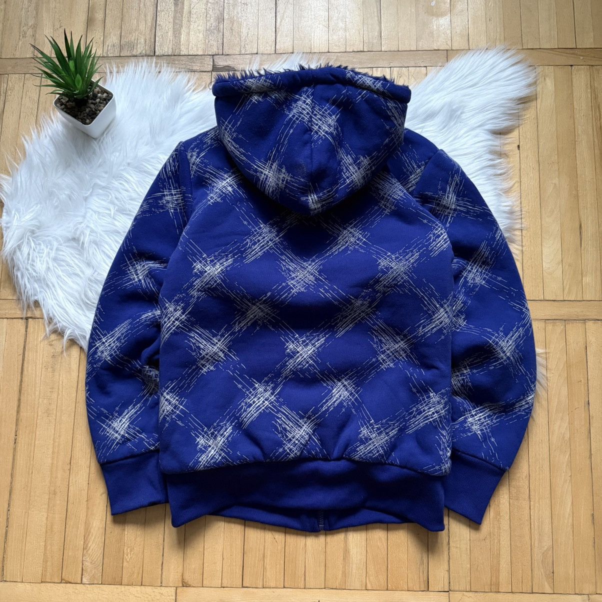 Hysteric Glamour 📌Vintage Lau Ra If 6 Was 9 vibe Fur Bomber Zip Hoodie Jacket Size XL / US 12-14 / IT 48-50 - 10 Thumbnail