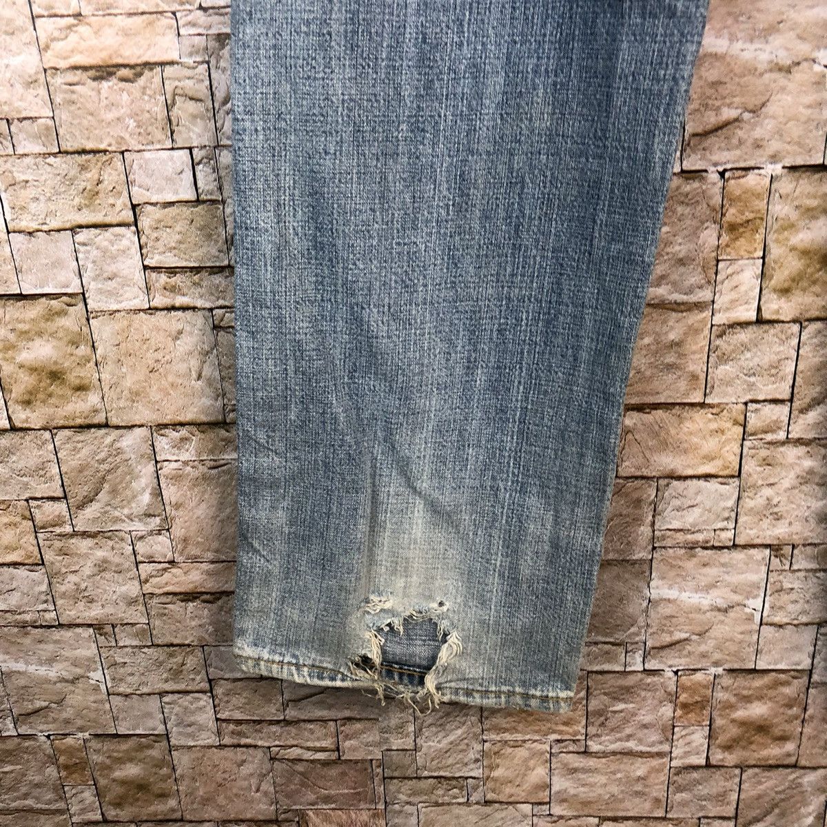 Japanese Brand Uniqlo japan vintage faded Blue Denim Pants #A955 Size US 30 / EU 46 - 18 Thumbnail