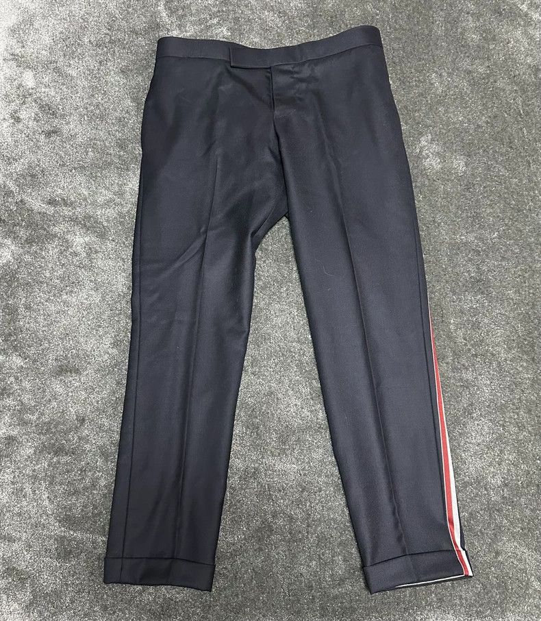 Thom Browne Thom Browne Blue side colored striped trousers Size 25" / US 0 / IT 36 - 1 Thumbnail