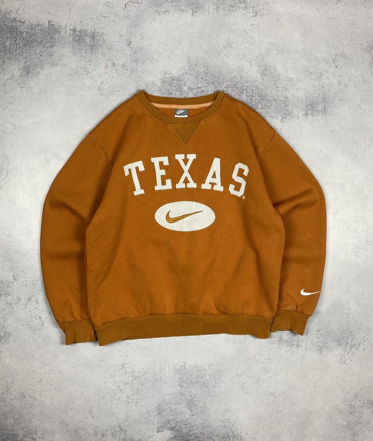 Nike Nike Texas Center Swoosh Sweatshirt Vintage 90s Orange Size US S / EU 44-46 / 1 - 2 Thumbnail