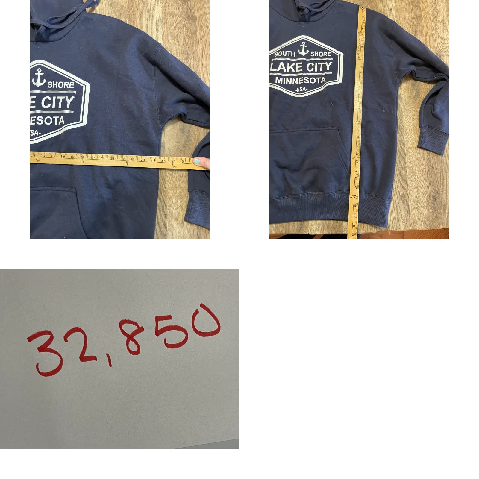 Vintage A4 Hoodie Men 2XL Navy Blue Pullover City Minnesota South Shore Lake City Pullover Hoodie 2XL Navy A4 Mens City Pullover Shirt? Size US XXL / EU 58 / 5 - 8 Thumbnail