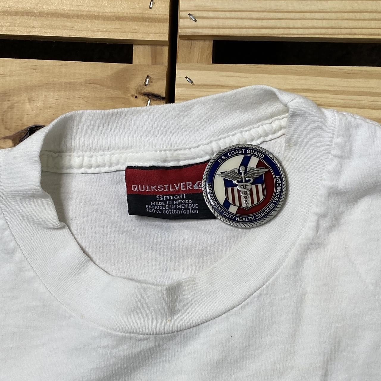 Quiksilver Vintage Quiksilver White Surf Tee Size Small Size US S / EU 44-46 / 1 - 5 Thumbnail