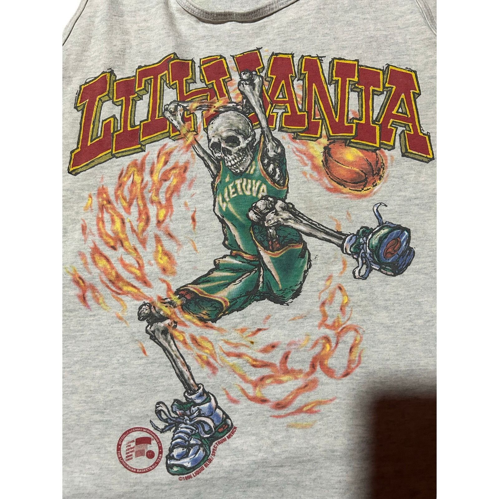 Vintage Vintage GD/Jerry funded 1996 Lithuanian men’s bball tank top Size US XL / EU 56 / 4 - 2 Thumbnail