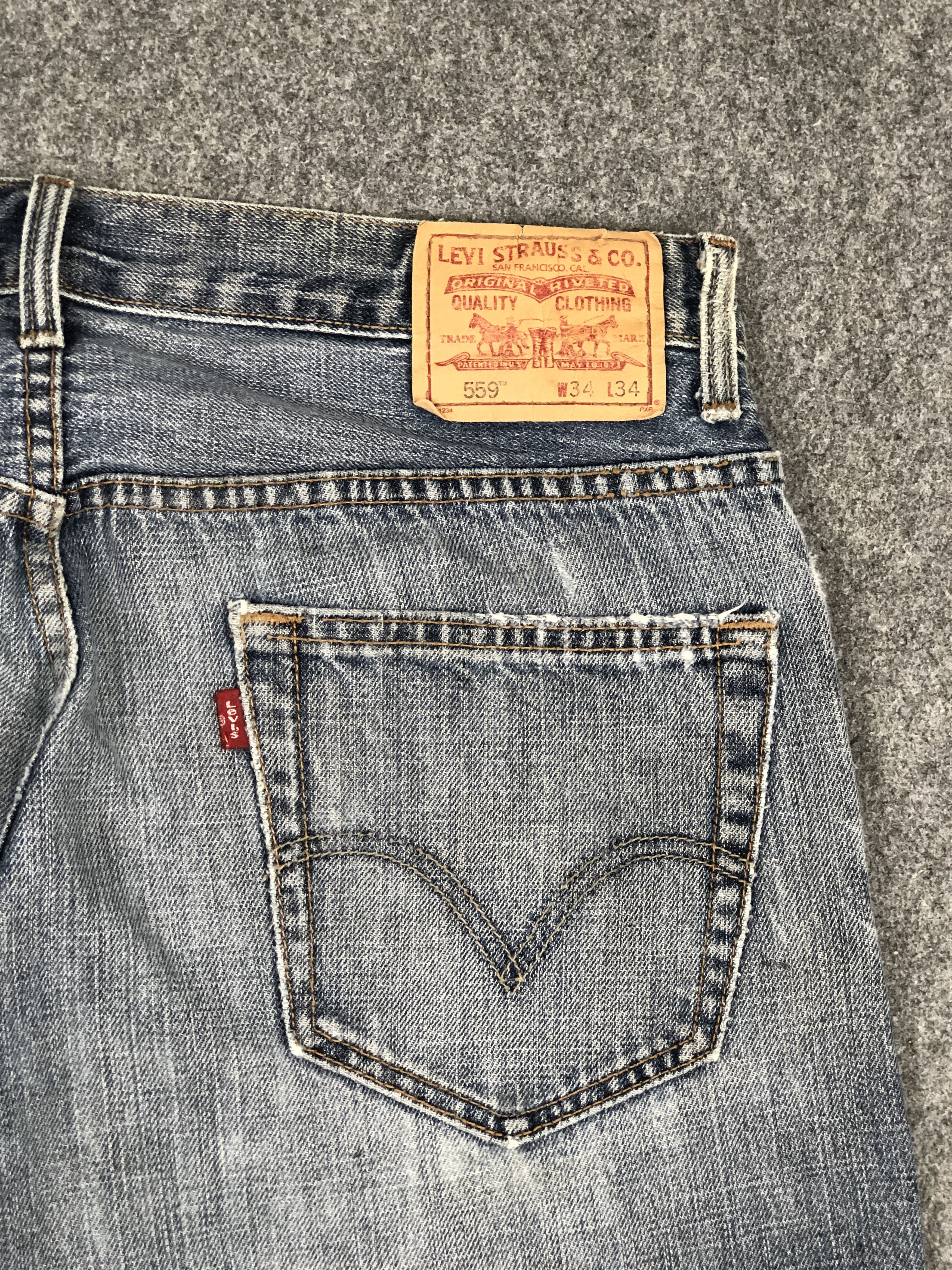Levi's Vintage Levis 559 Faded Blue Jeans DP2368 Size US 34 / EU 50 - 17 Thumbnail