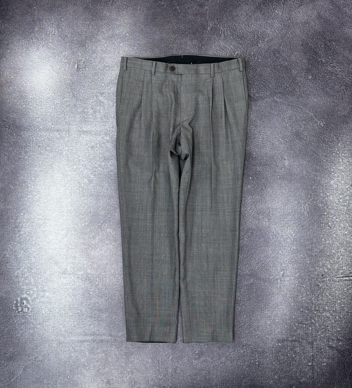 Suitsupply Suitsupply Lazio Men’s Glen Check Gray Wool Dress Pants Size US 32 / EU 48 - 1 Thumbnail