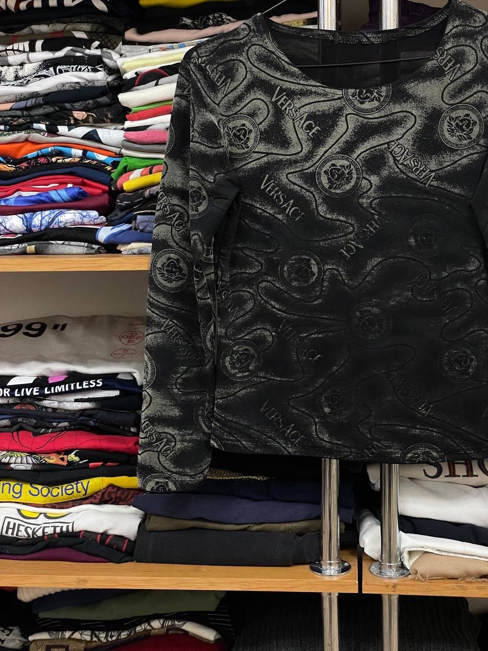 Vintage Vintage Versace avant garde Y2K Monogram long sleeve Size M / US 6-8 / IT 42-44 - 5 Thumbnail