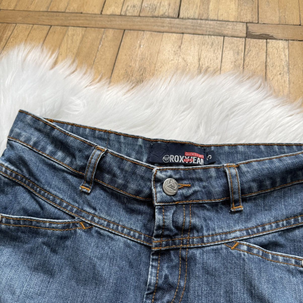 Quiksilver 📌 Vintage Y2K Roxy Quiksilver Denim Skirt Size 27" / US 4 / IT 40 - 7 Thumbnail