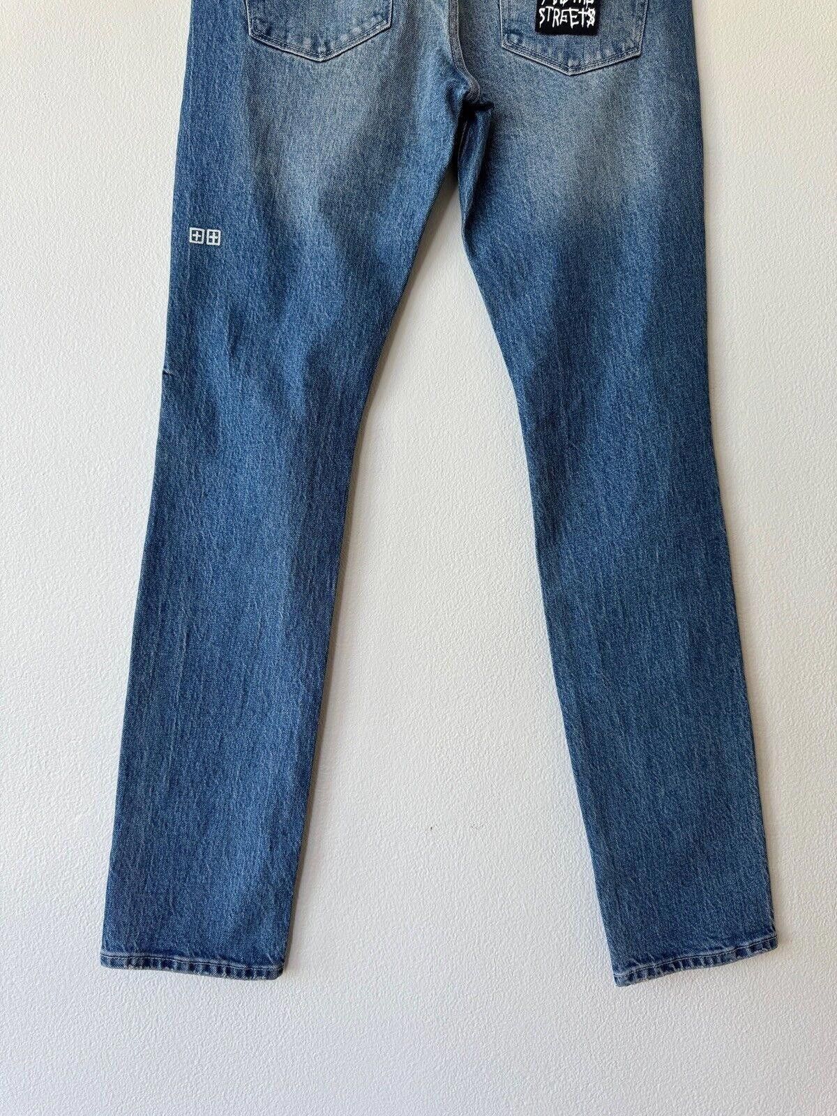Ksubi new Ksubi mens denim jean chitch 32 blue heroism tour ripped Size US 32 / EU 48 - 7 Thumbnail