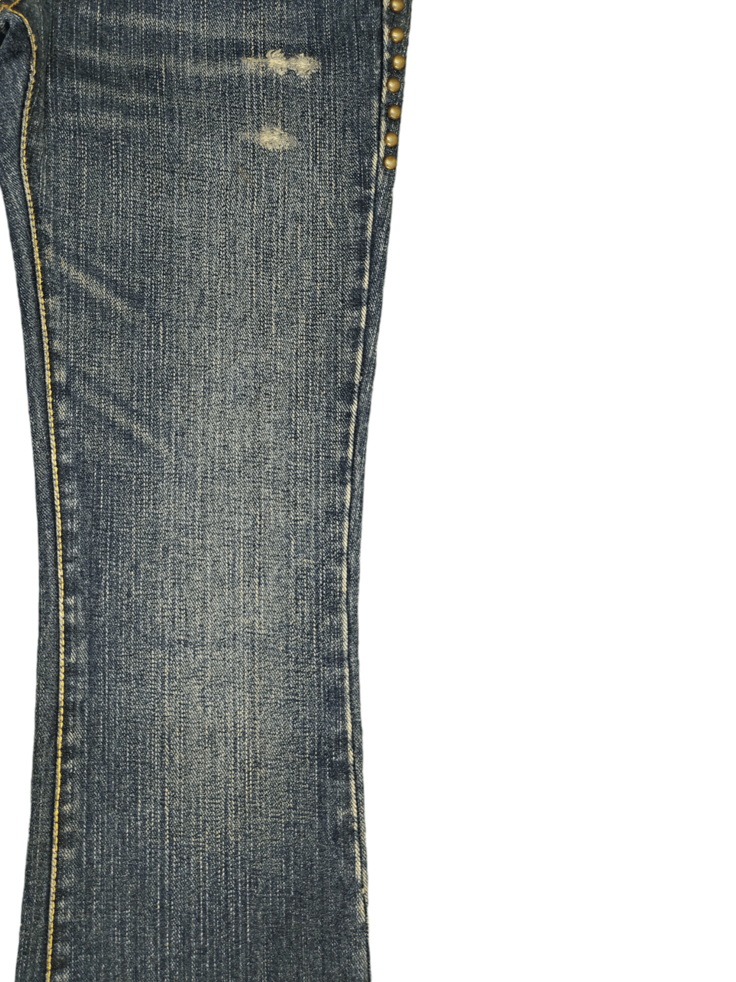 Hysteric Glamour Flare Jeans Virca Phrase Studded Denim Boot Cut Y2k Goa Size US 28 / EU 44 - 6 Thumbnail