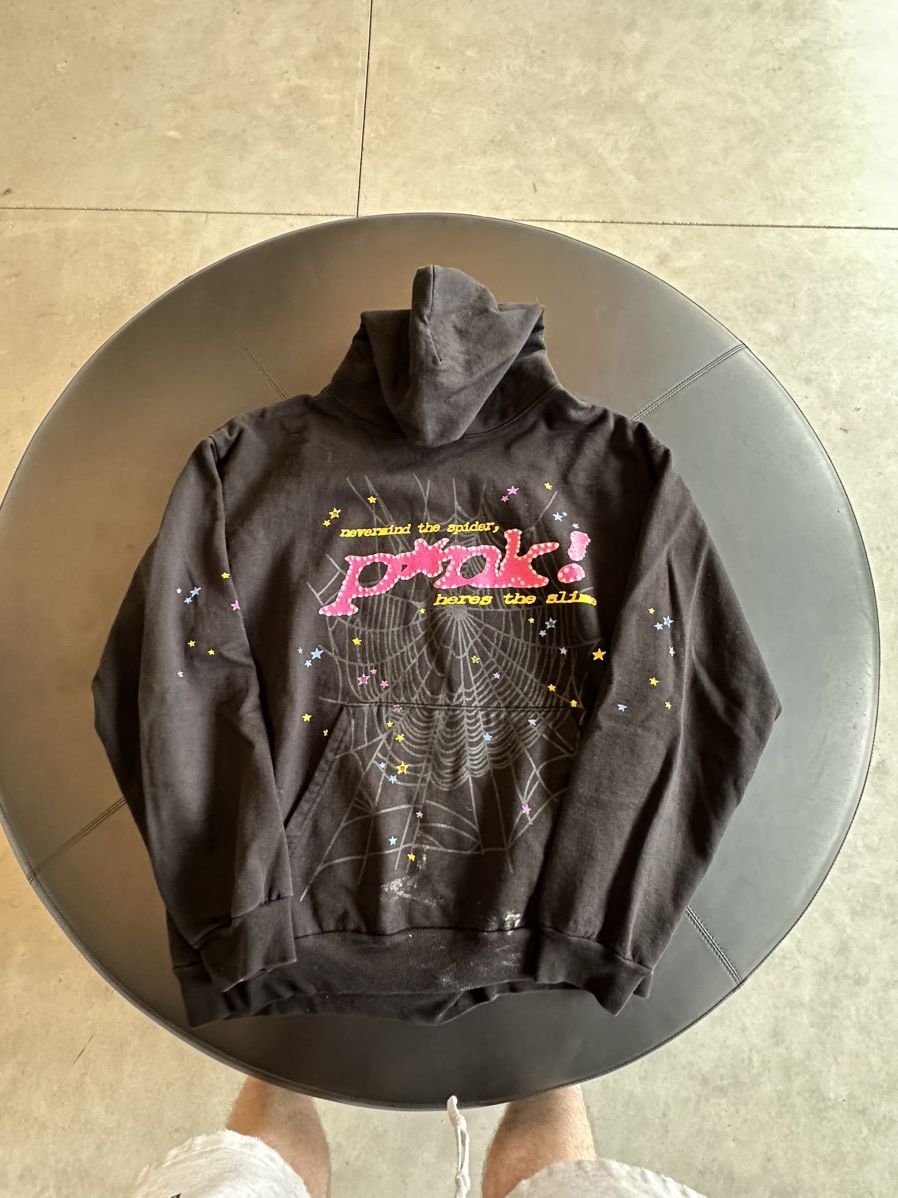 Sp5der Sp5der Punk Hoodie Black Pink Size US XL / EU 56 / 4 - 1 Thumbnail