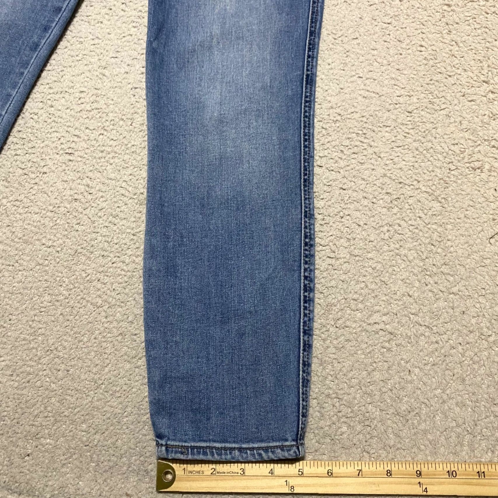 Vintage KUT from the Kloth Womens Jeans Blue Denim High Rise Ankle Slim Straight Leg 6 Size Regular 28in Inseam 5-Pocket Design Womens Size 28" / US 6 / IT 42 - 5 Thumbnail