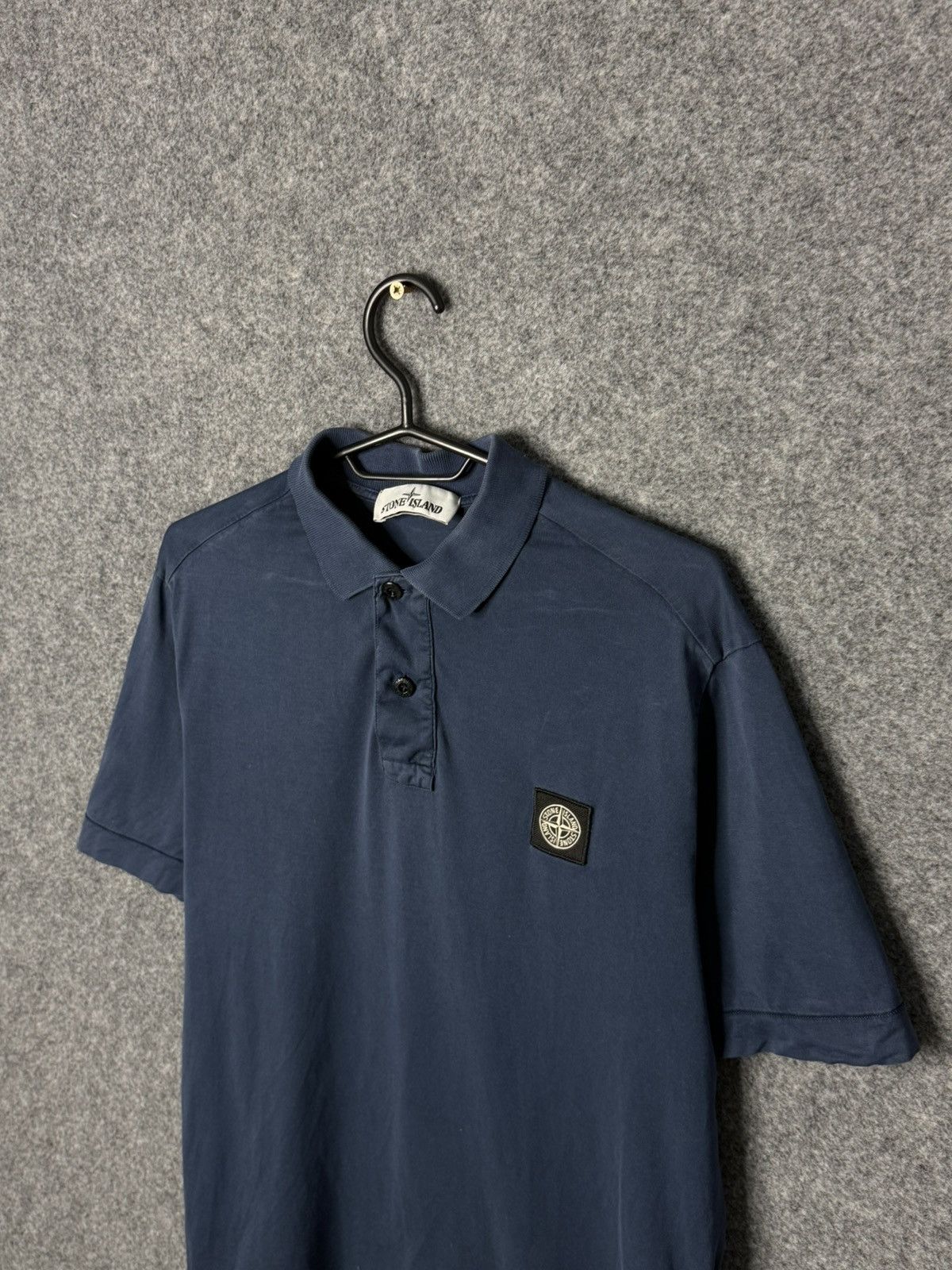 Stone Island Stone Island Navy Blue Small Logo Polo tshirt size M Size US M / EU 48-50 / 2 - 2 Thumbnail