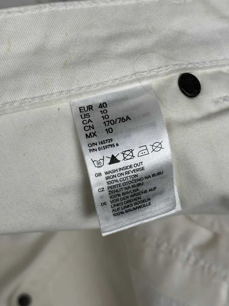 Maison Margiela 2012 Maison Margiela H&P White Cracked Painted Slim Jeans Size US 32 / EU 48 - 11 Thumbnail