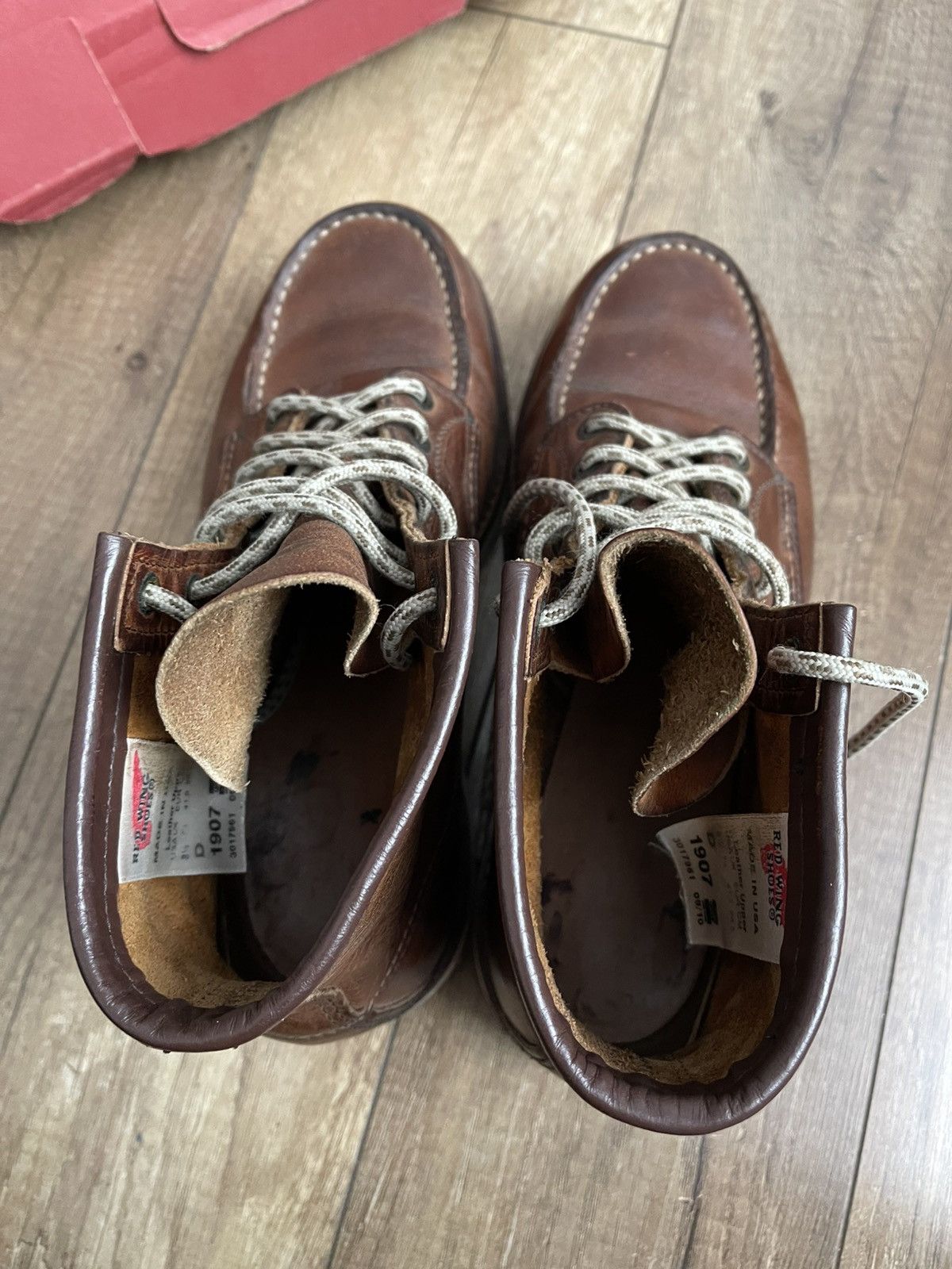 Red Wing Red Wing 1907 Moc Toe Leather Shoes Boots Vintage USA Size US 8.5 / EU 41-42 - 14 Thumbnail