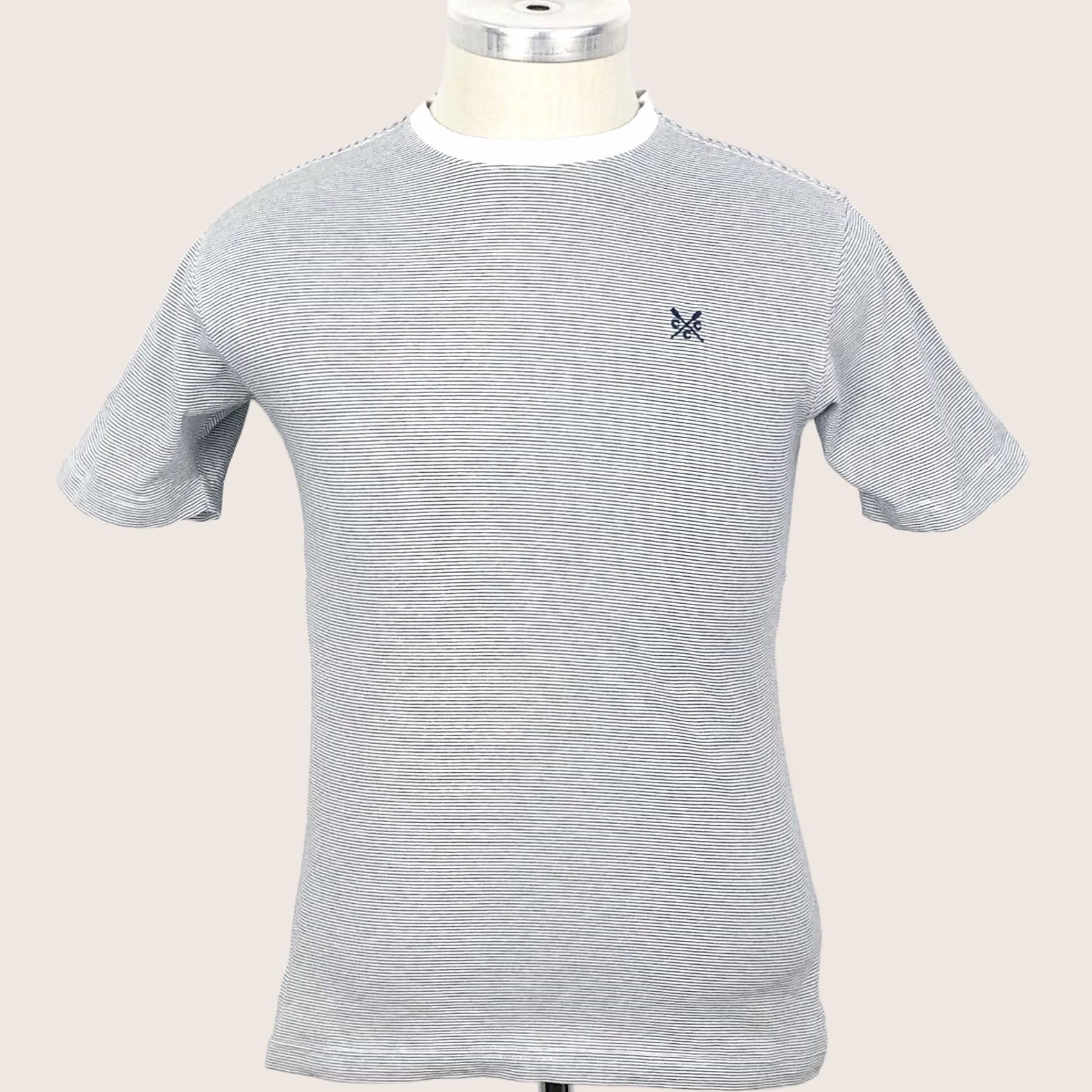 Vintage Crew Clothing Striped Short Sleeve Shirt XS Mens Size Small Grey Cotton Graphic Size US XS / EU 42 / 0 - 1 Thumbnail