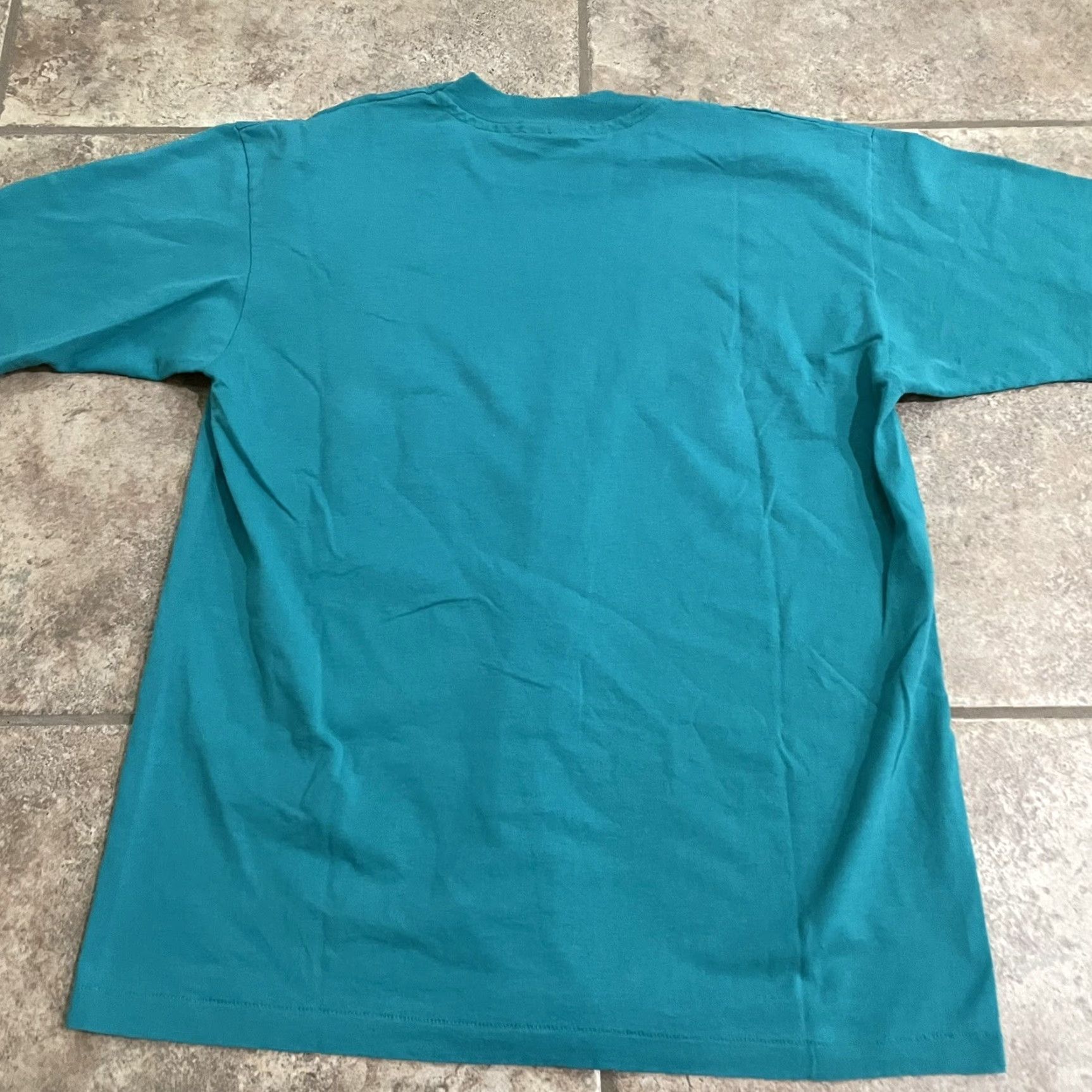 Hanes VINTAGE Hanes Mount Vernon T-Shirt Mens Size L Blue Graphic Tee Single Stitch STL Size US L / EU 52-54 / 3 - 5 Thumbnail