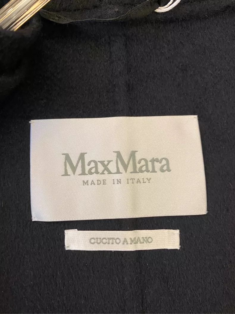 Max Mara Max Mara Classic Black Cashmere Bathrobe Coat Jacket Size S / US 4 / IT 40 - 4 Thumbnail