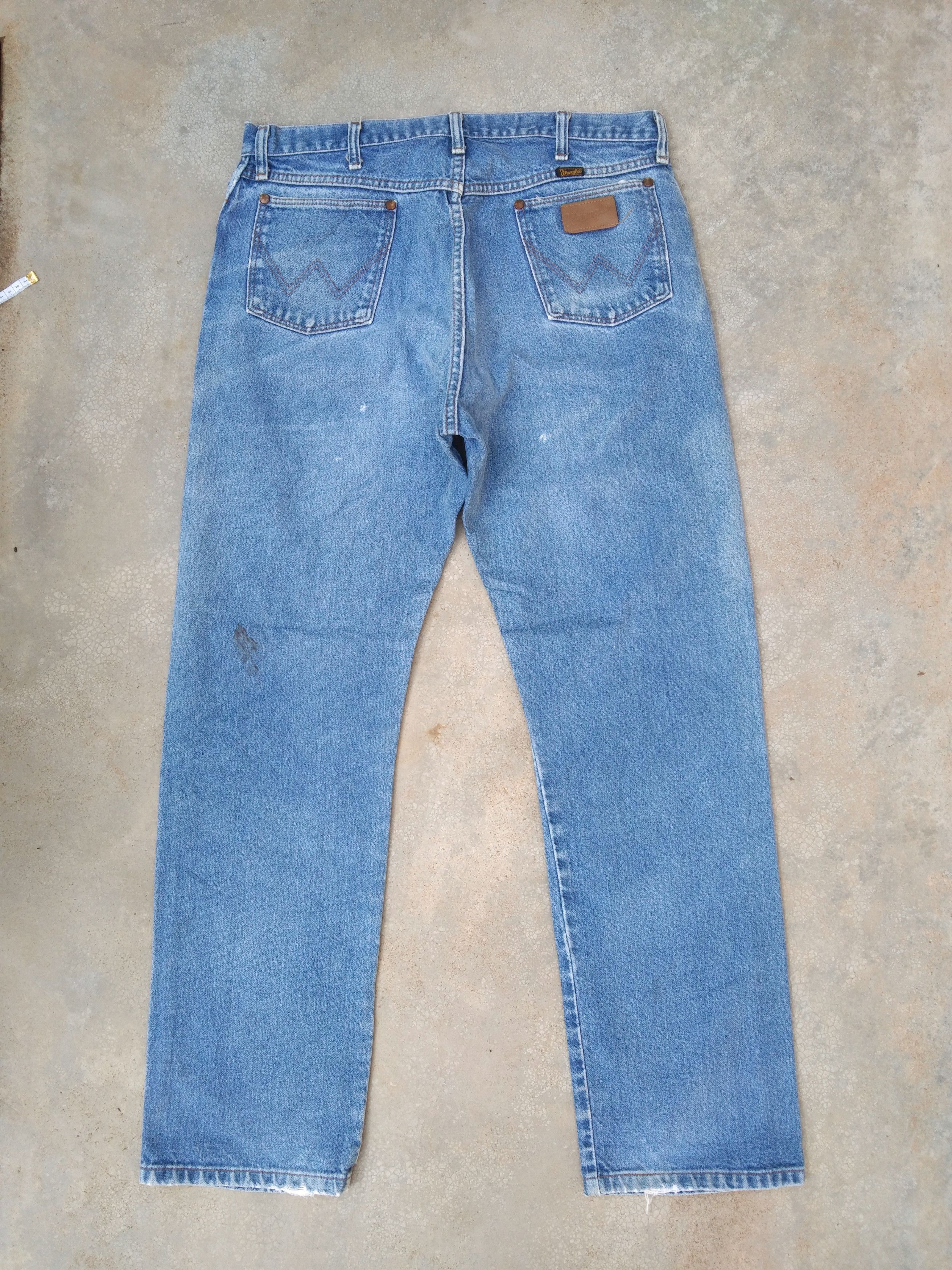 Wrangler Vintage Wrangler Faded Blue Jeans 34x32 Size US 34 / EU 50 - 2 Thumbnail