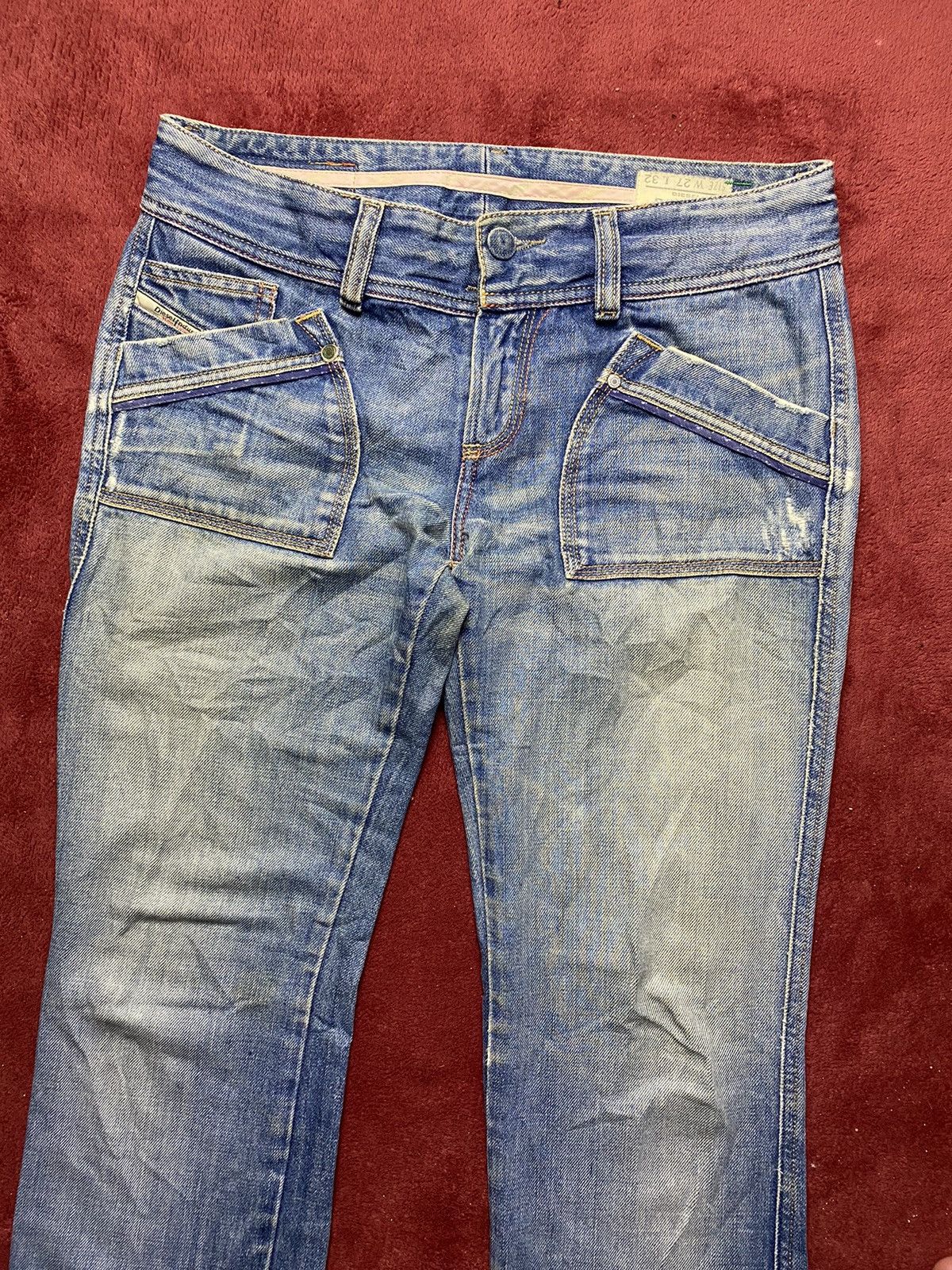 Diesel × Vintage Vintage Diesel Reckfly Faded Denim Jeans Size 28" / US 6 / IT 42 - 3 Thumbnail
